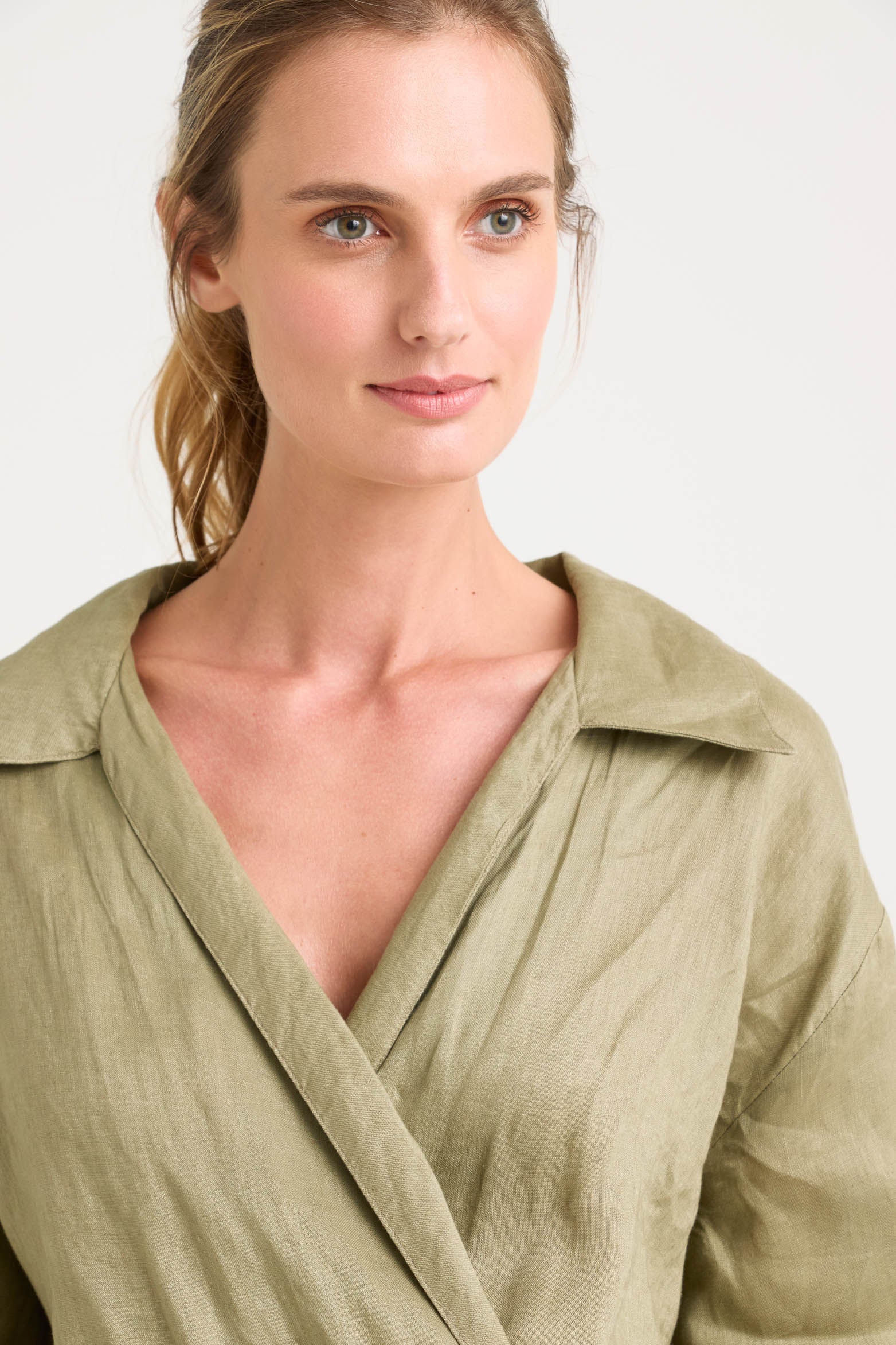 Aurora Semi-Loose Linen Jumpsuit for Women