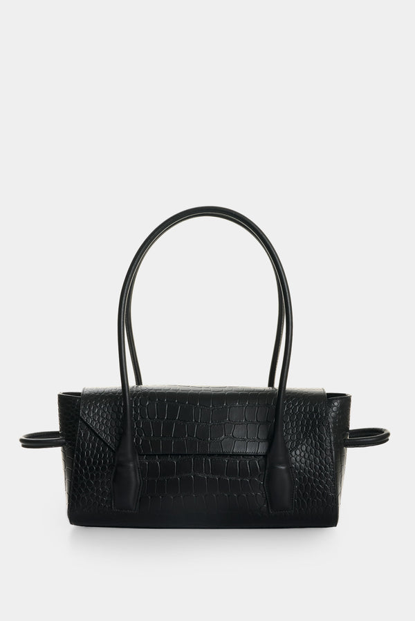 Men's Croco Leather Crossbody Bag
