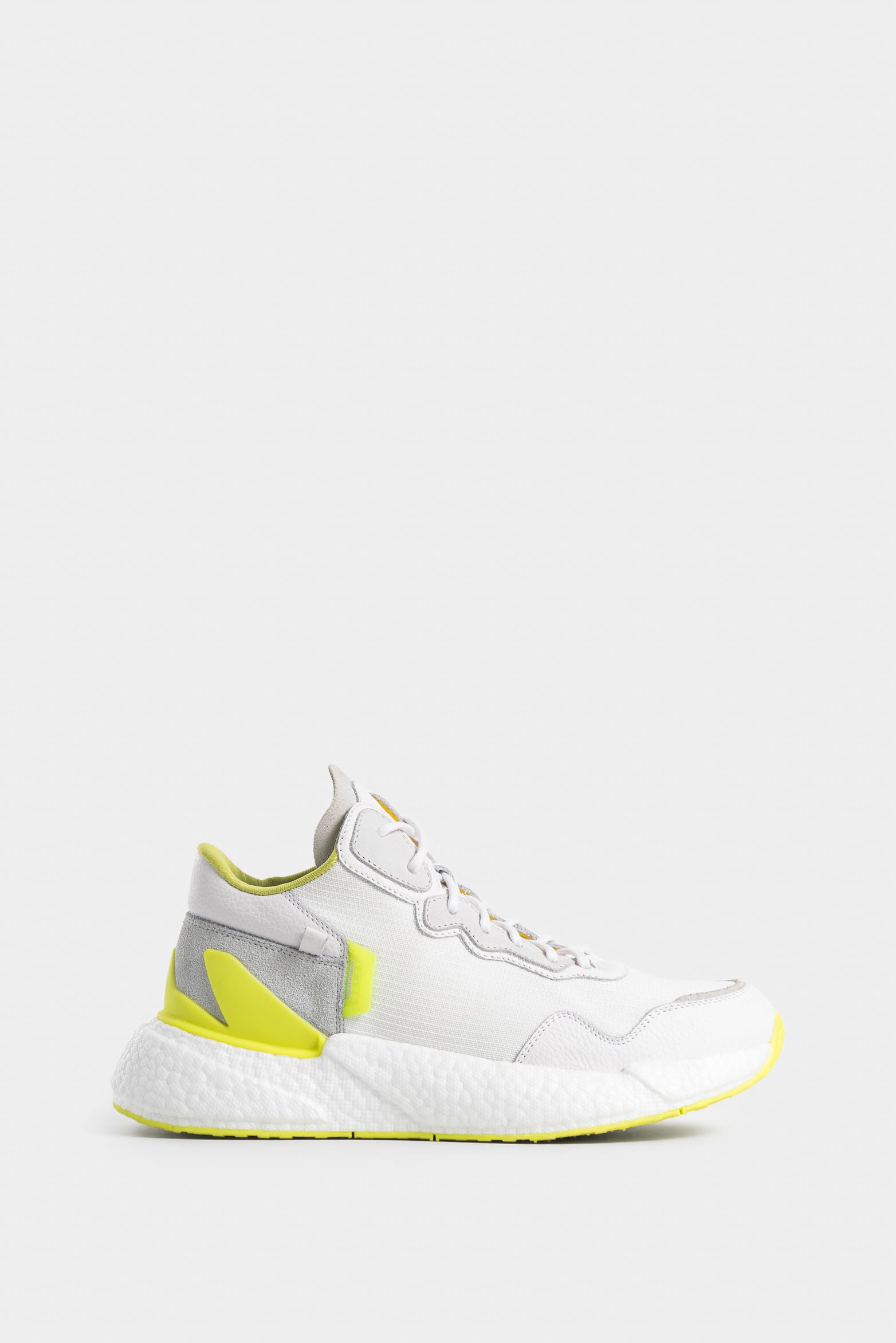 Urban Silhouette Bolet Leather and Canvas High-Top Sneakers for Women