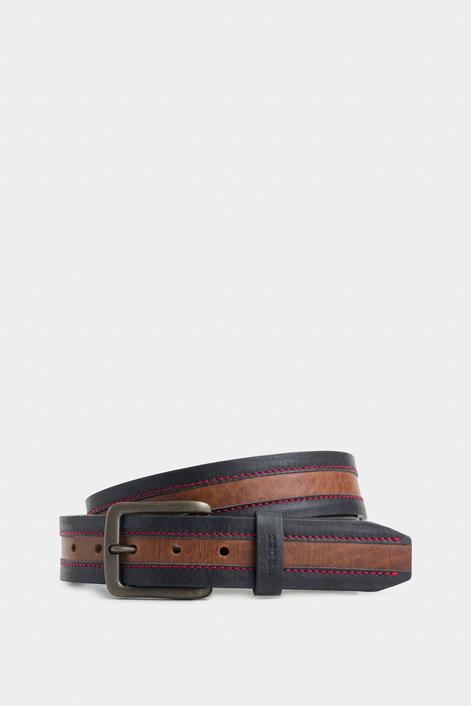 Regular Soft Leather Belt with Trapezoid Tip for Men