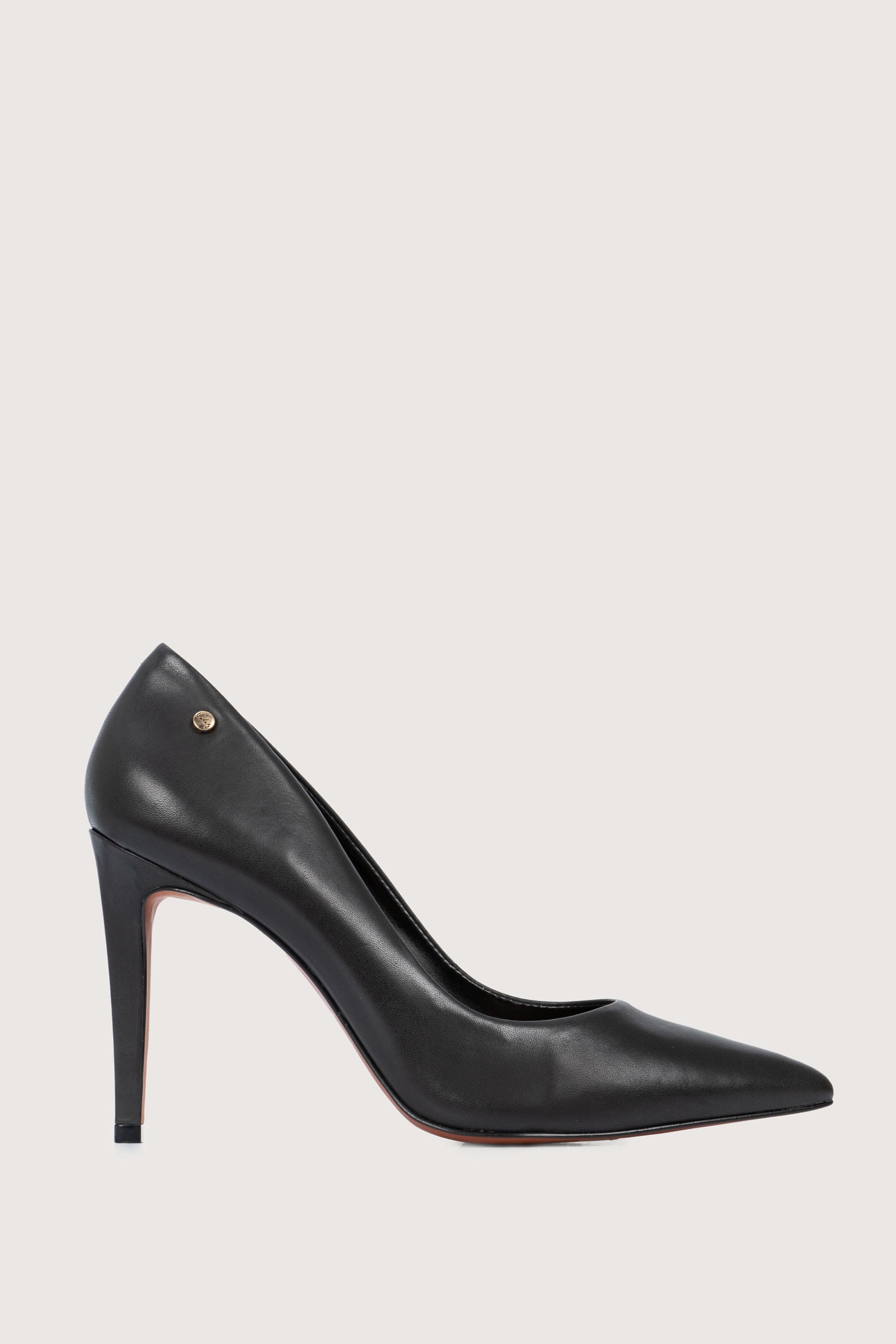 Morelia Smooth Leather Pump in Black