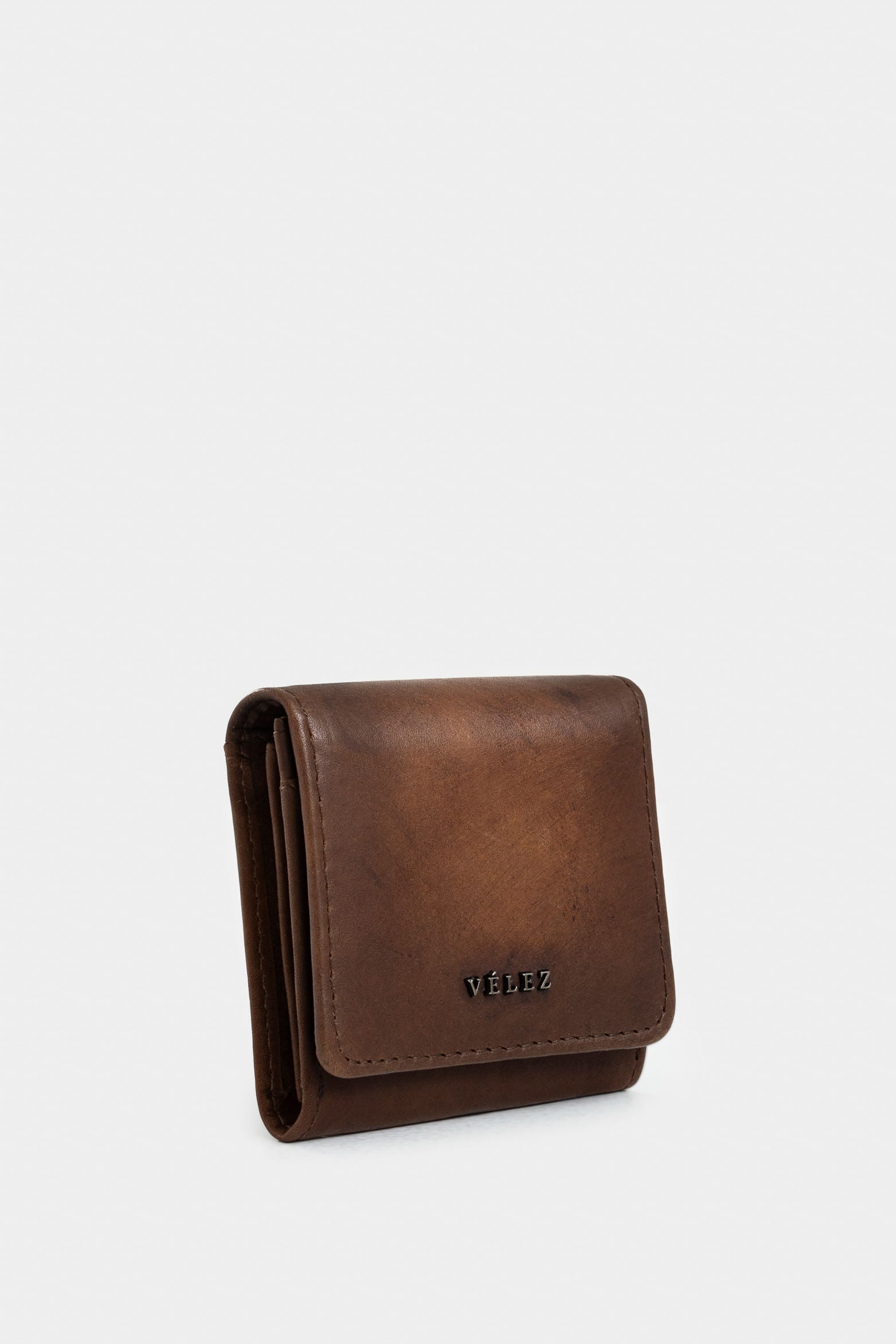 Men’s Rustic Leather Coin Purse with Belt Loop