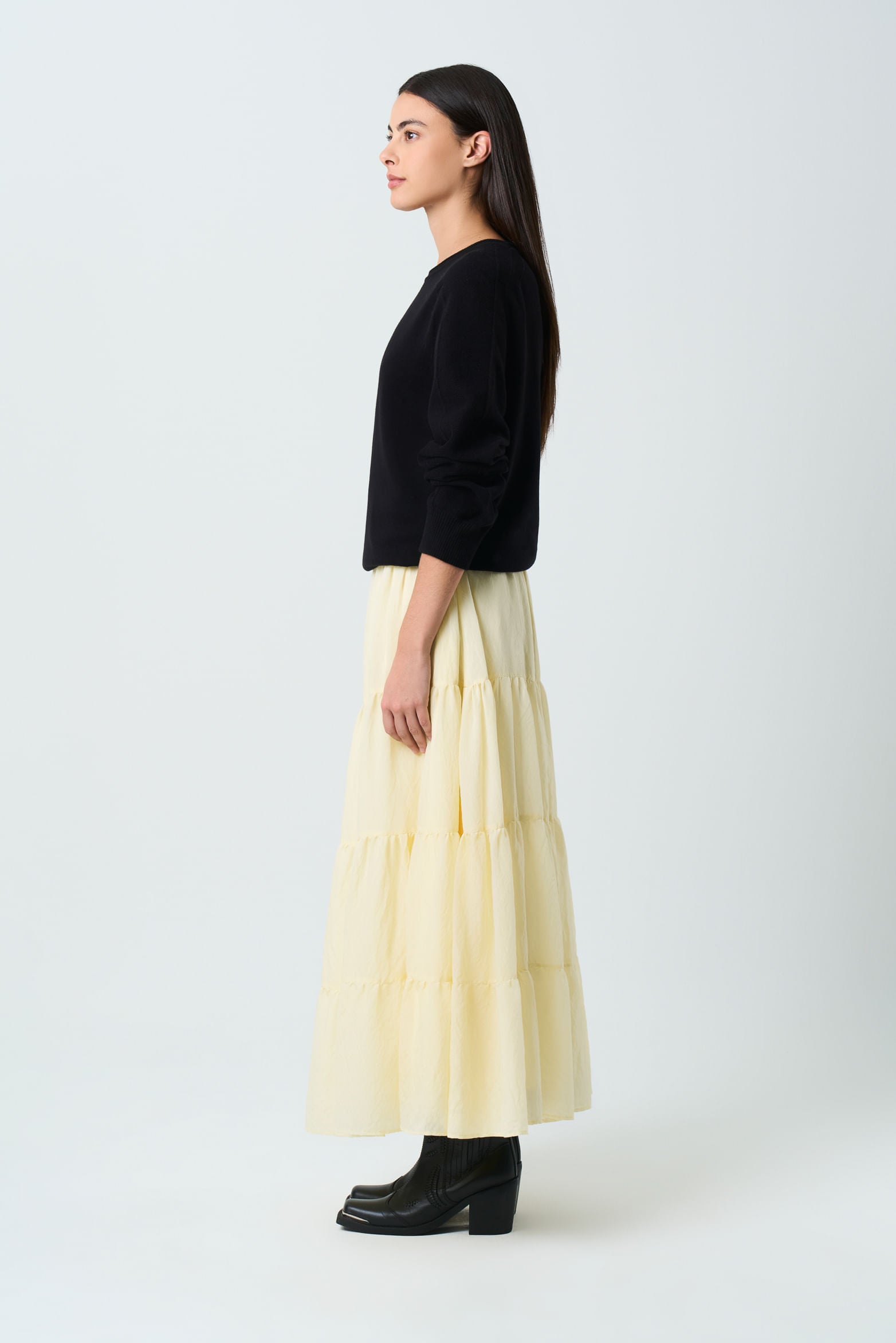 Galera Layered Long Skirt