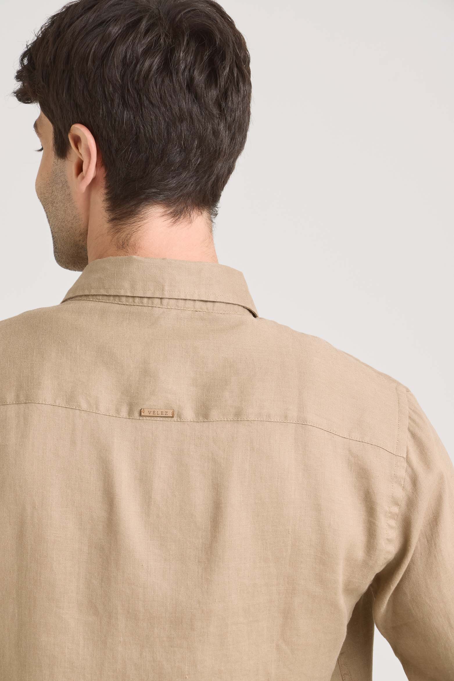 LongSleeve Linen Shirt for Men SemiFitted – Velez Artisan