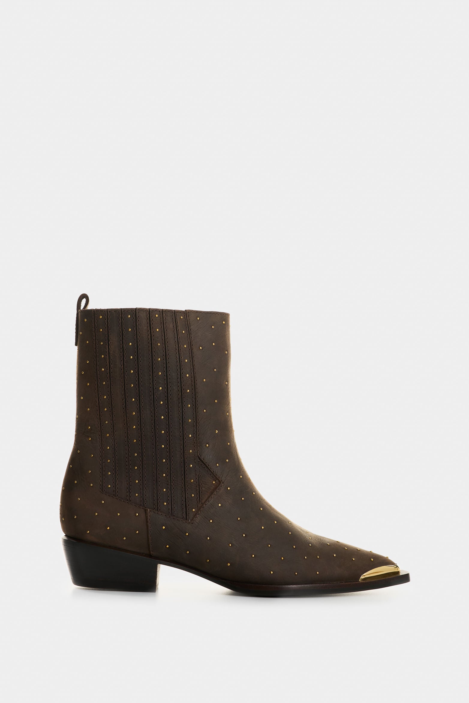 Kiwa low-cut leather ankle boots for women
