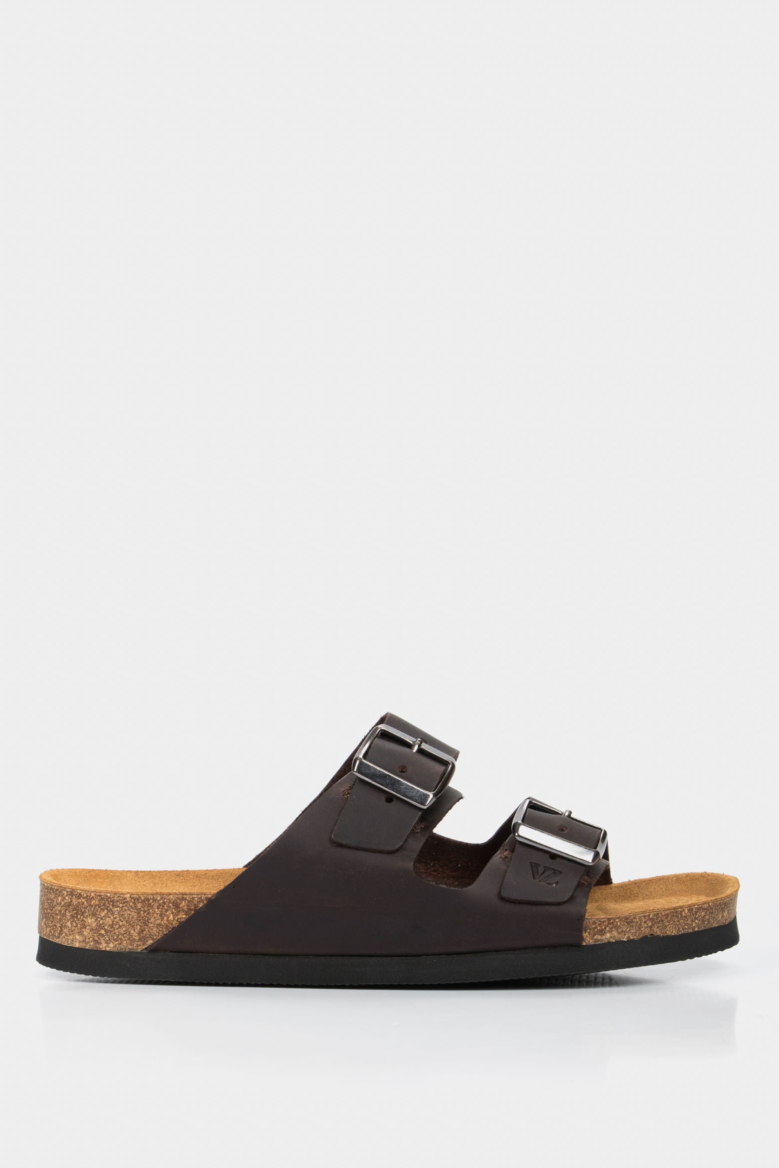 Flat Sandal in Vintage Leather