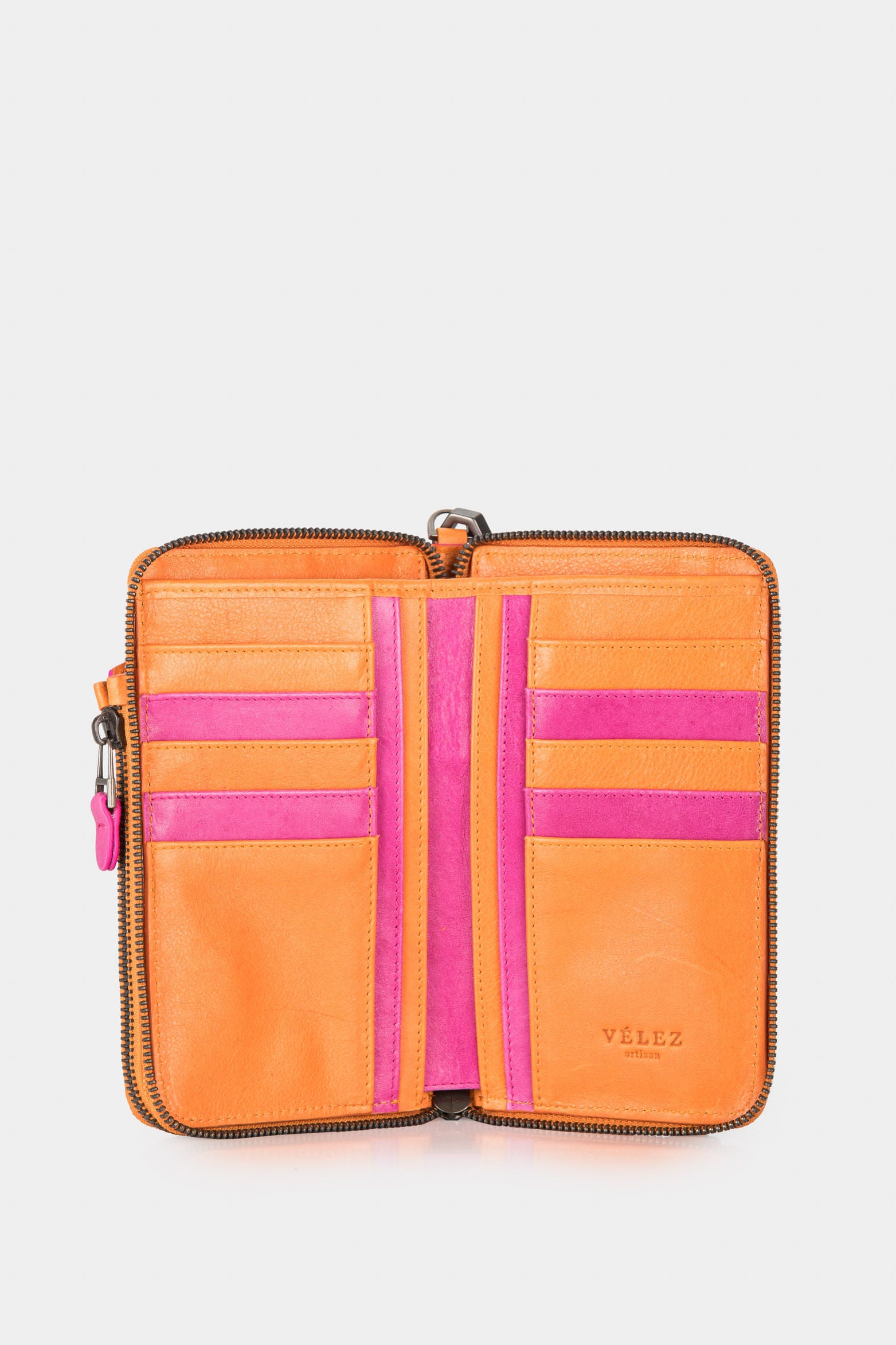 Women’s Ibiza Zip-Around Wallet in Leather with Removable Strap