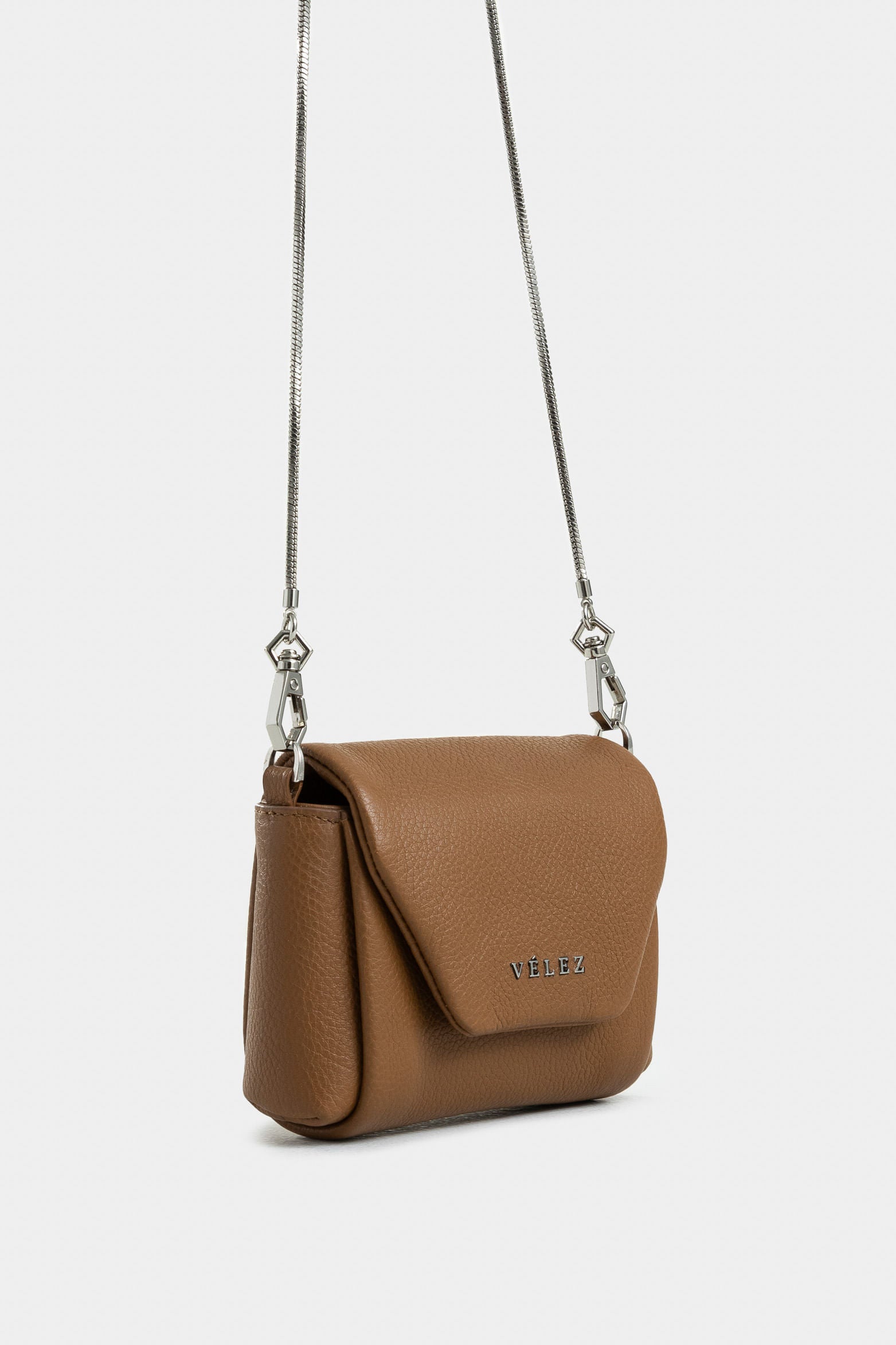 Mini Leather Card Holder for Women with Removable Chain