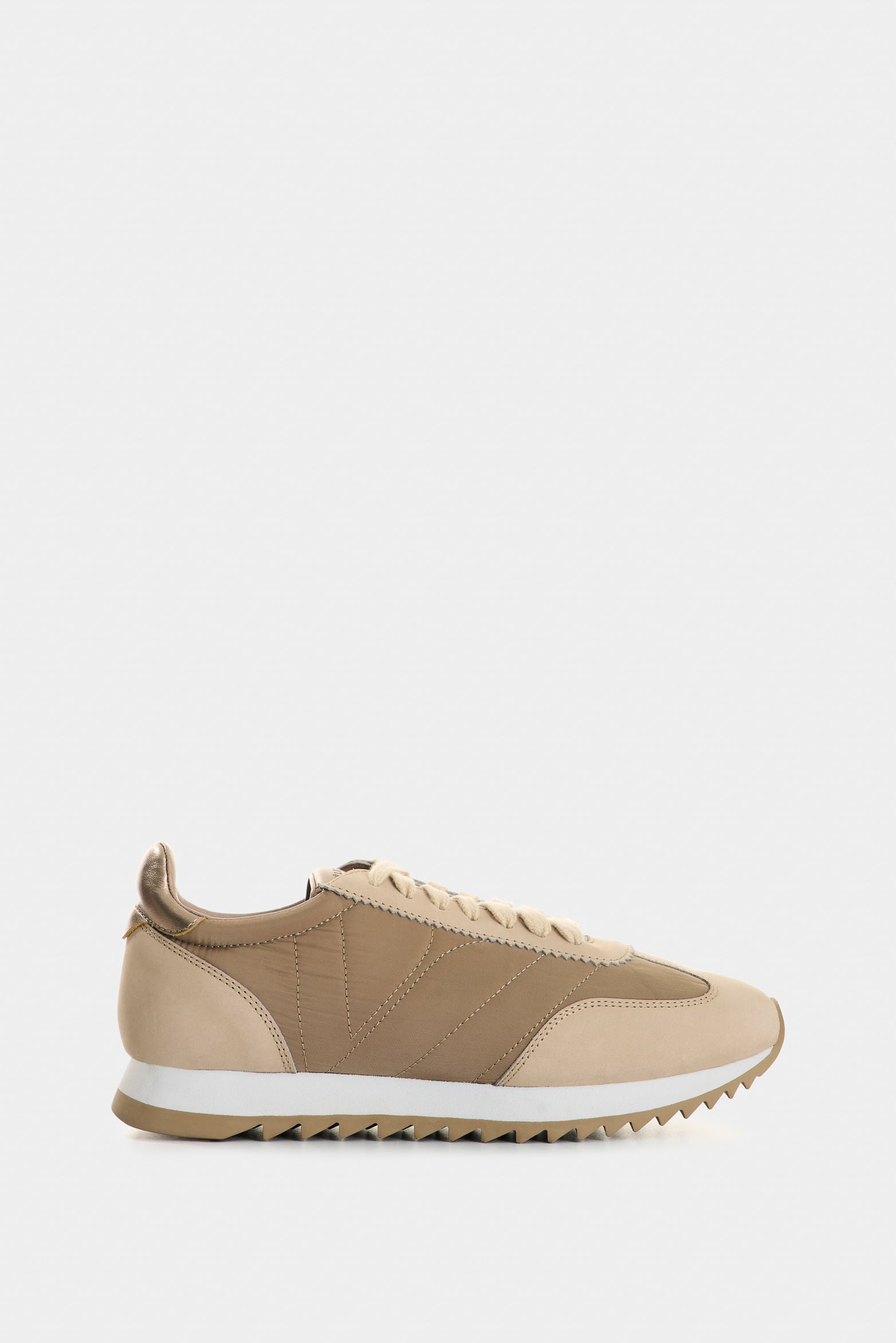 Flora Leather and Textile Sneakers for Women