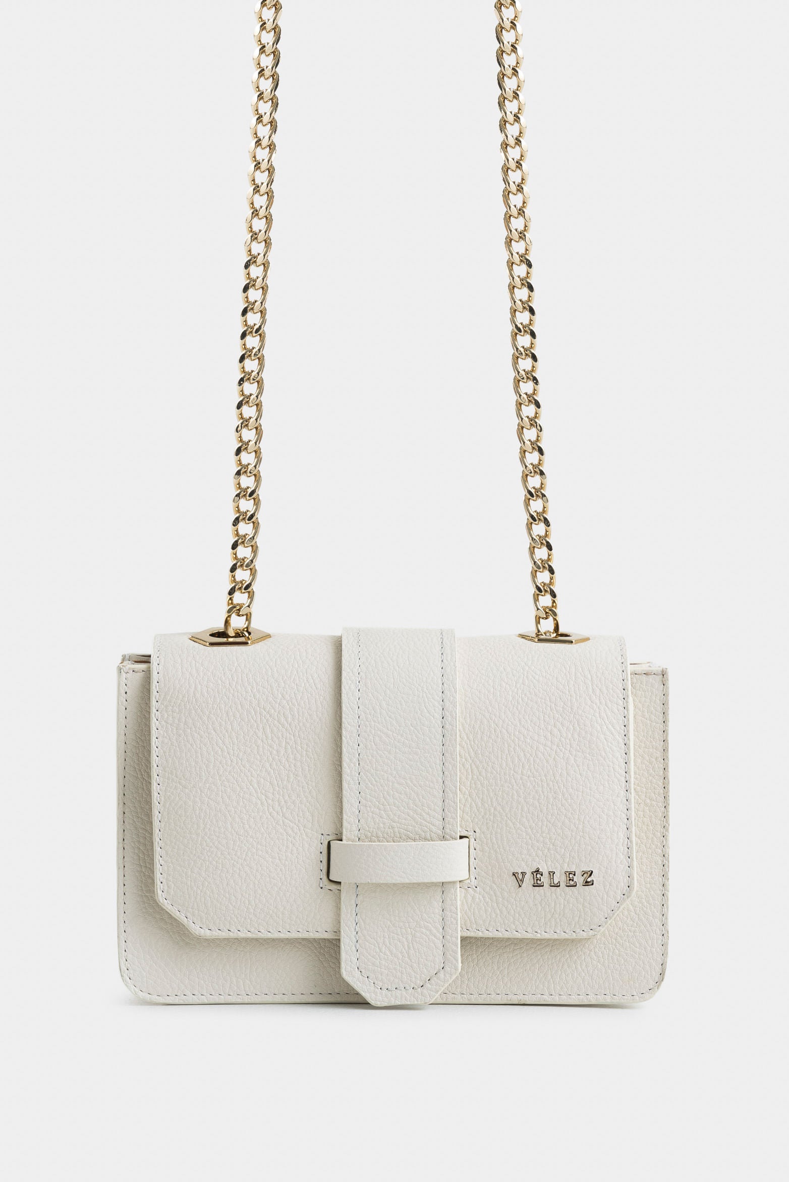 Bowling Garniel Leather Bag for Women with Hexagonal Details