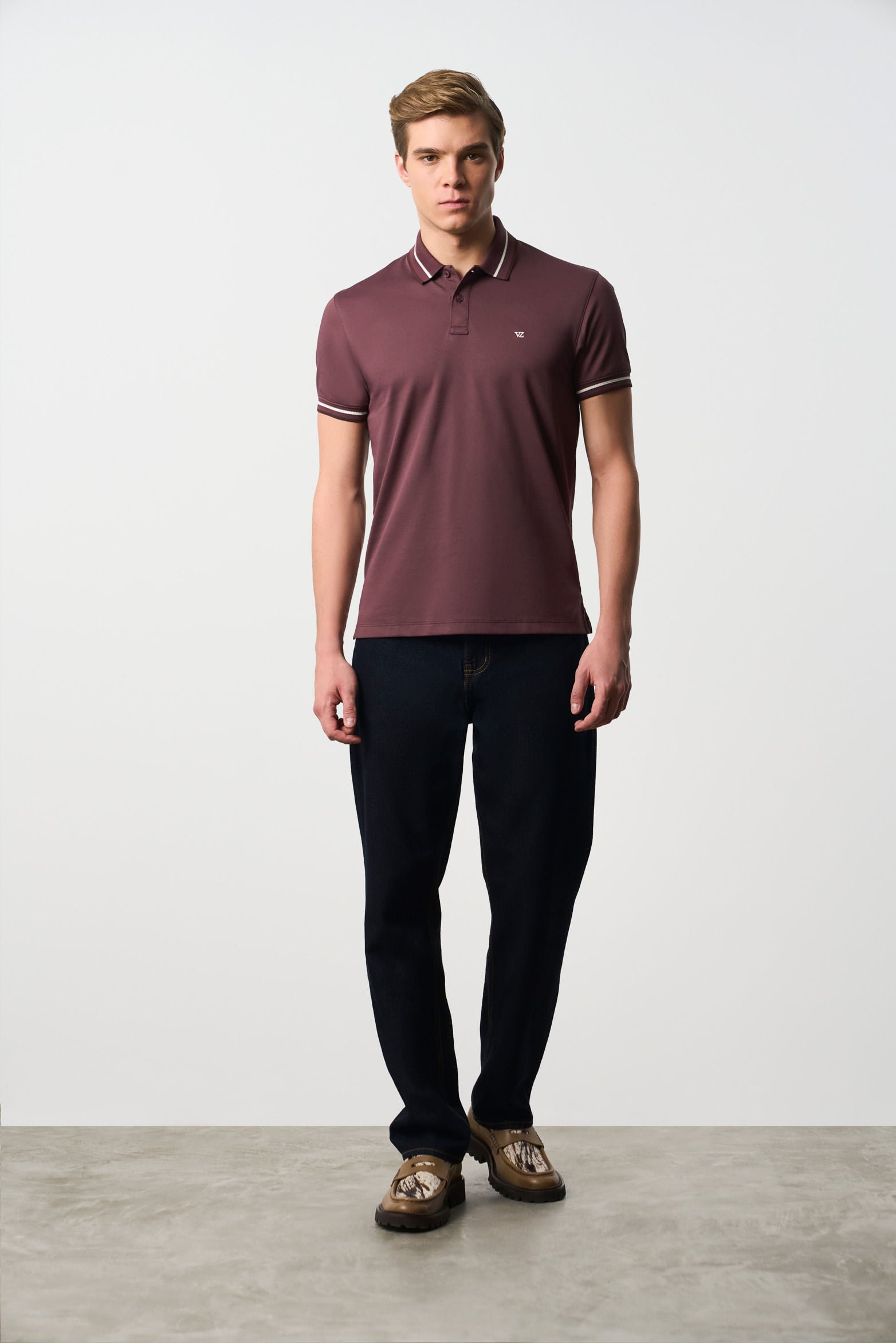 Short-sleeve polo for men Luzia