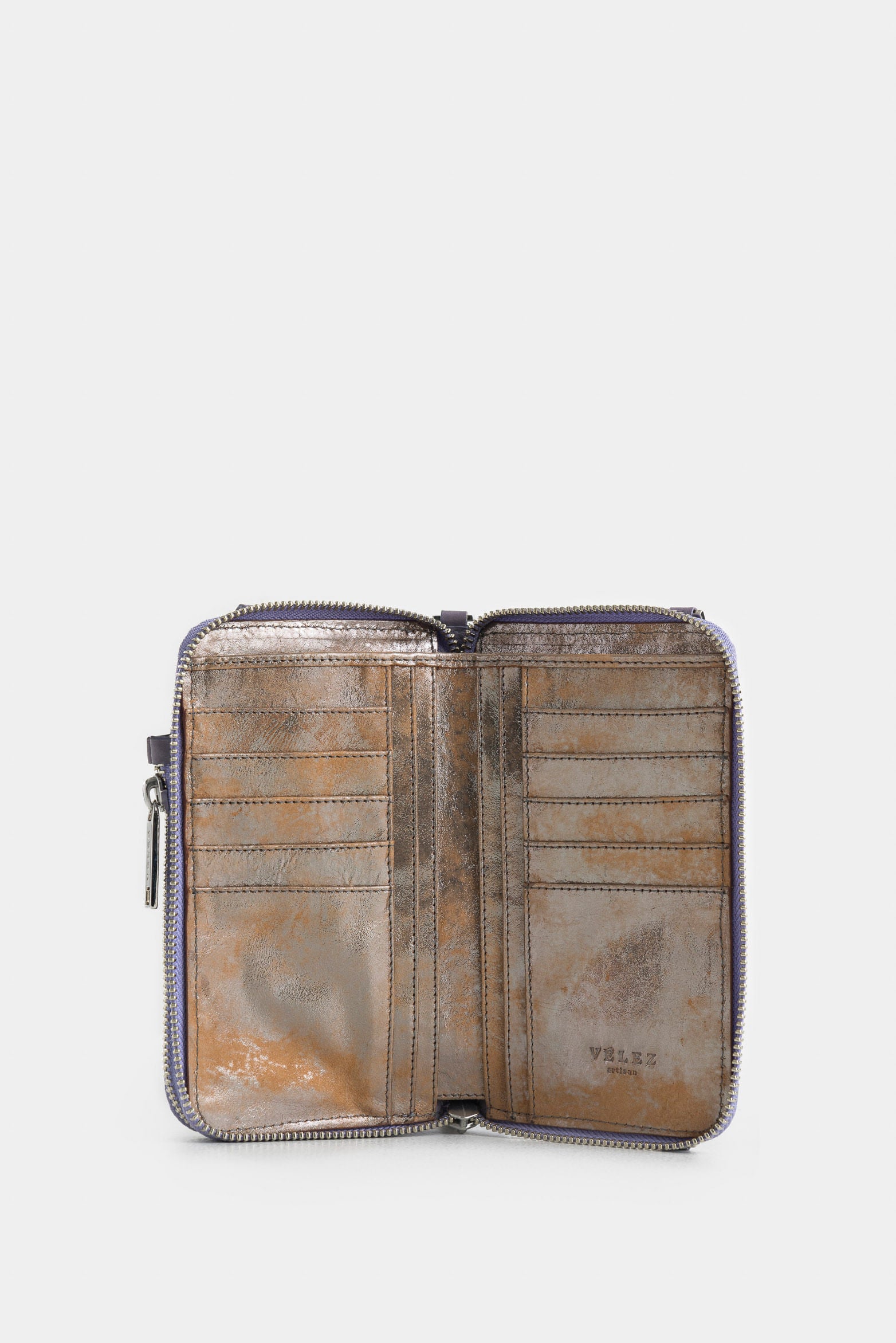 Ibiza Leather Checkbook Holder for Women with Chain