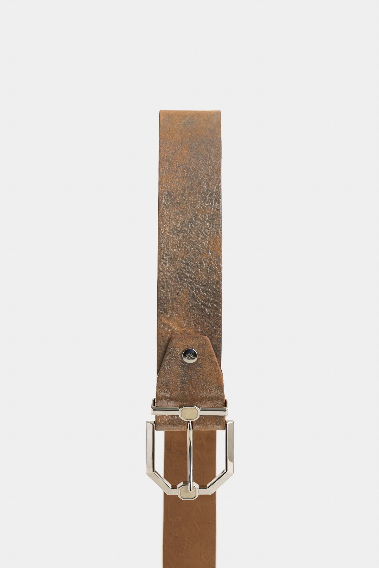 Maritimus Single-Sided Folia Leather Belt for Women with Hexagonal Hardware