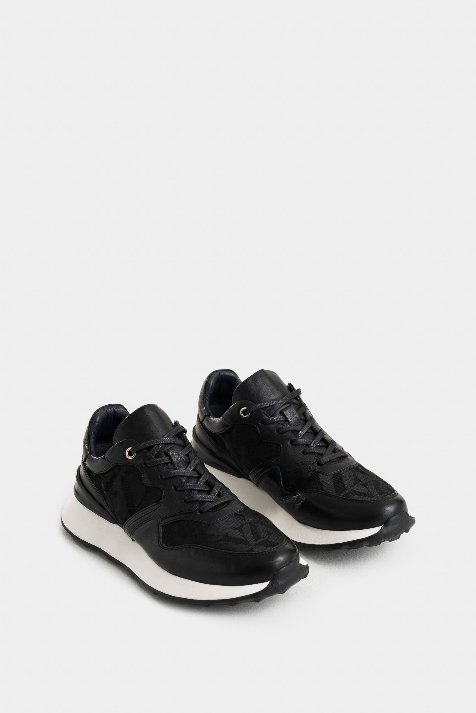 Garda Leather Sneakers for Men Jacquard Details