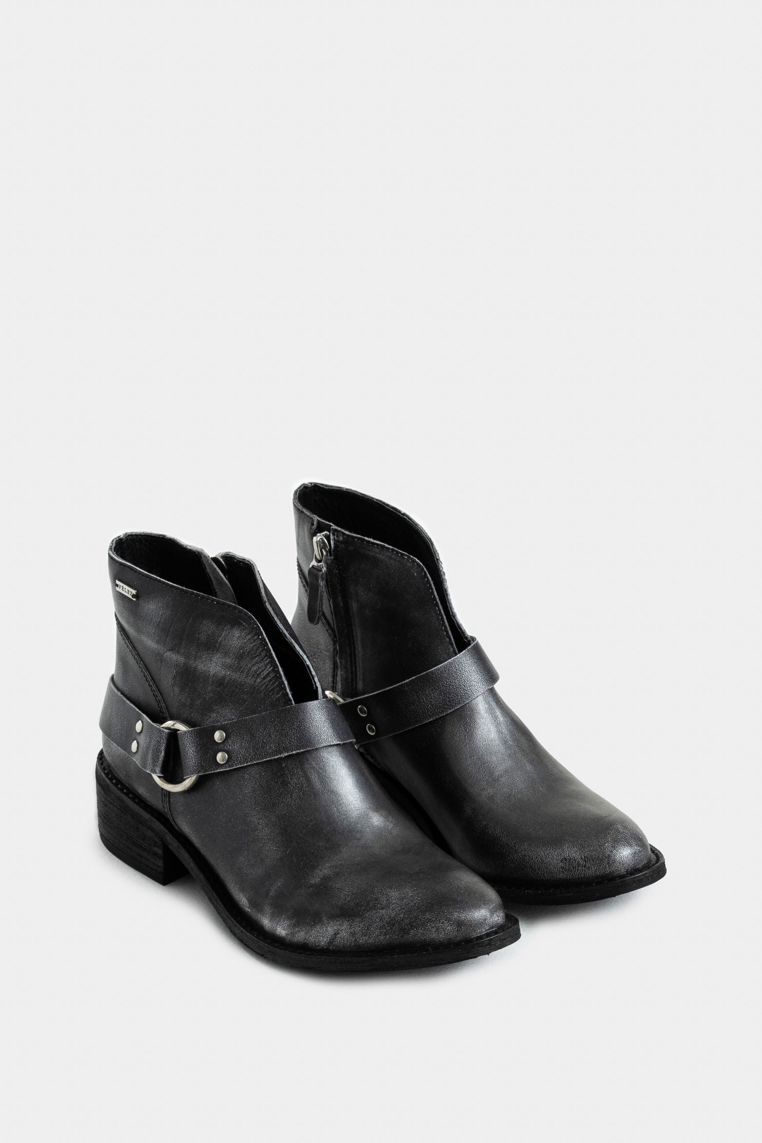 Azúcar Texan Ankle Leather Booties for Women with Stirrup Detail