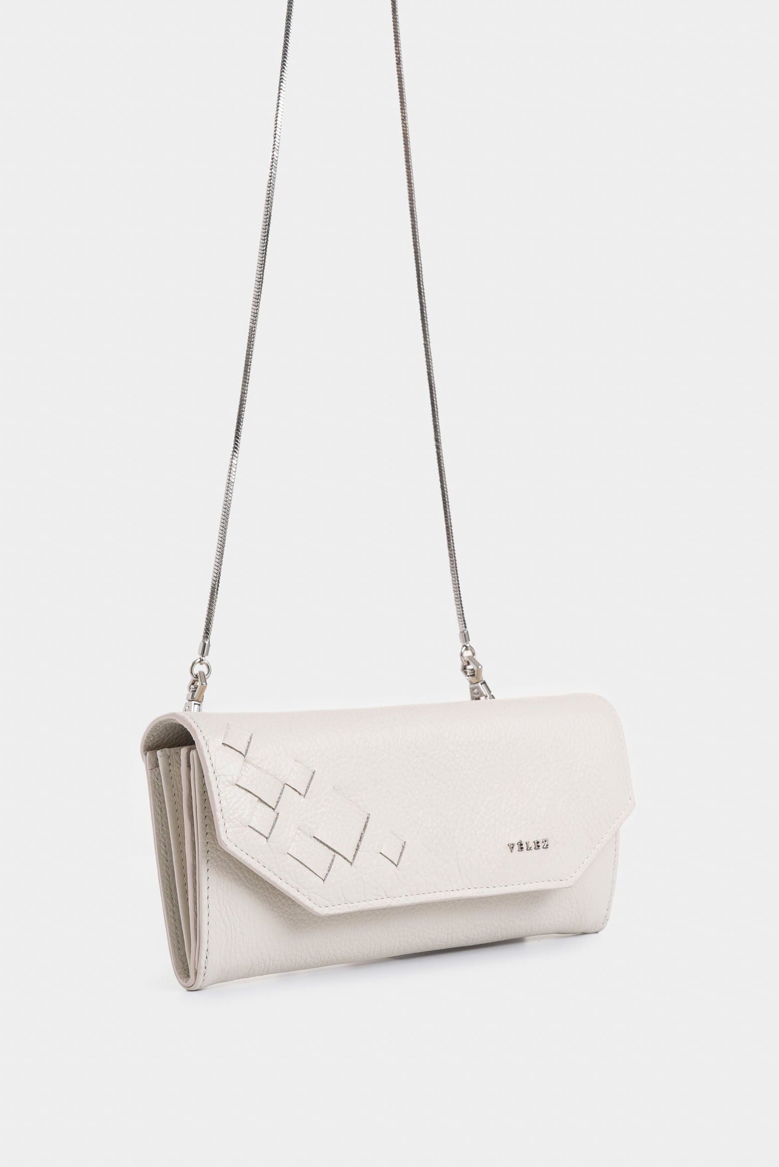 Kauai Leather Checkbook Holder for Women Woven Detail