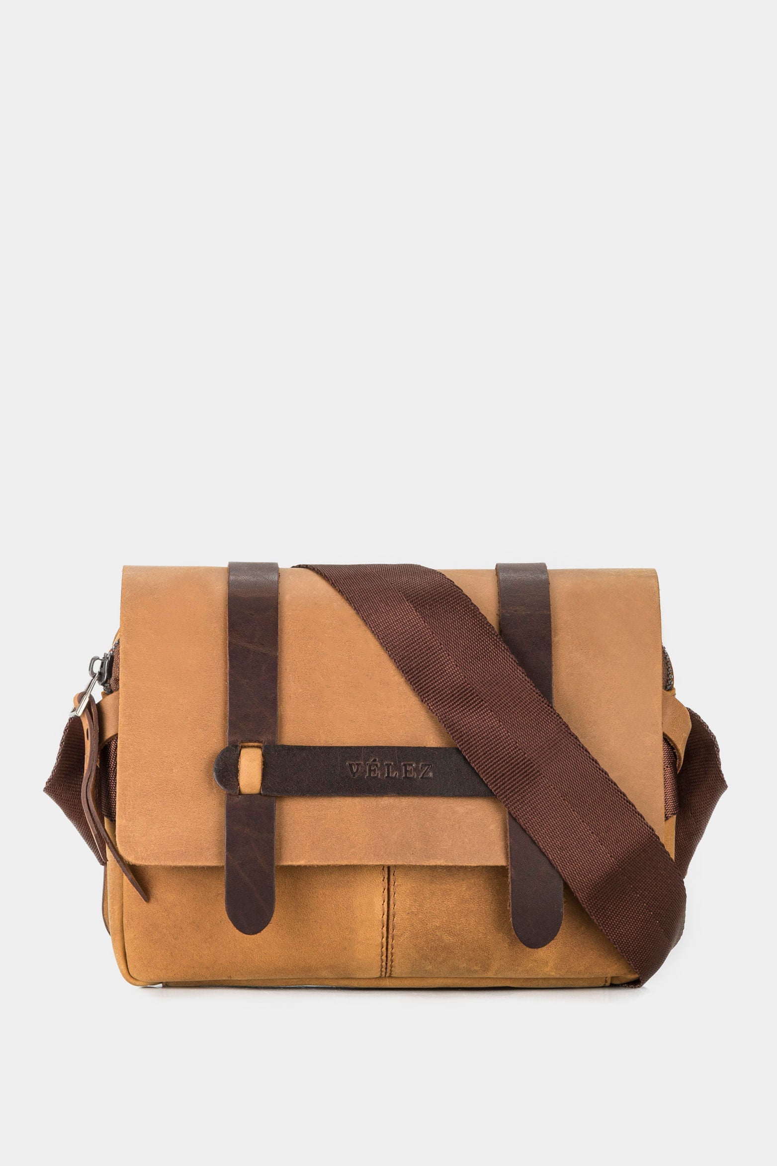Vintage honey leather casual bumbag