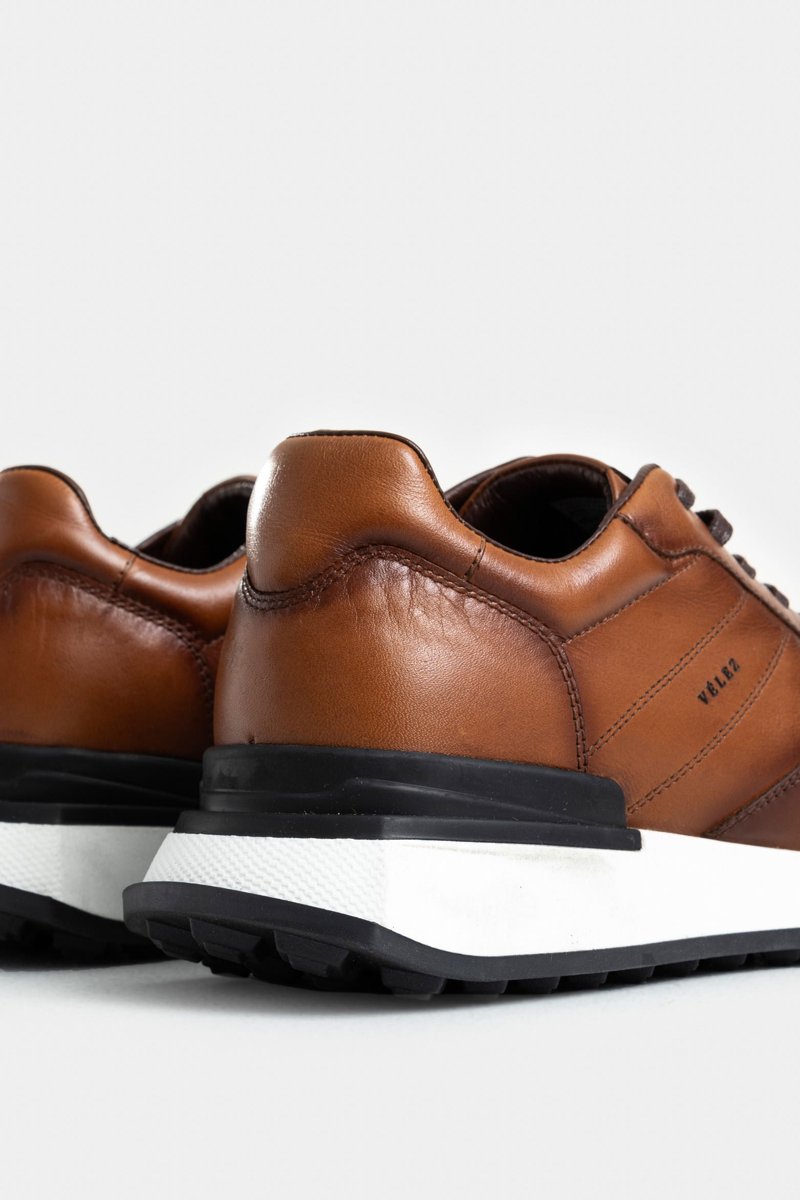 Iris Leather Tennis Shoes for Men with Side Stitching – Velez Artisan
