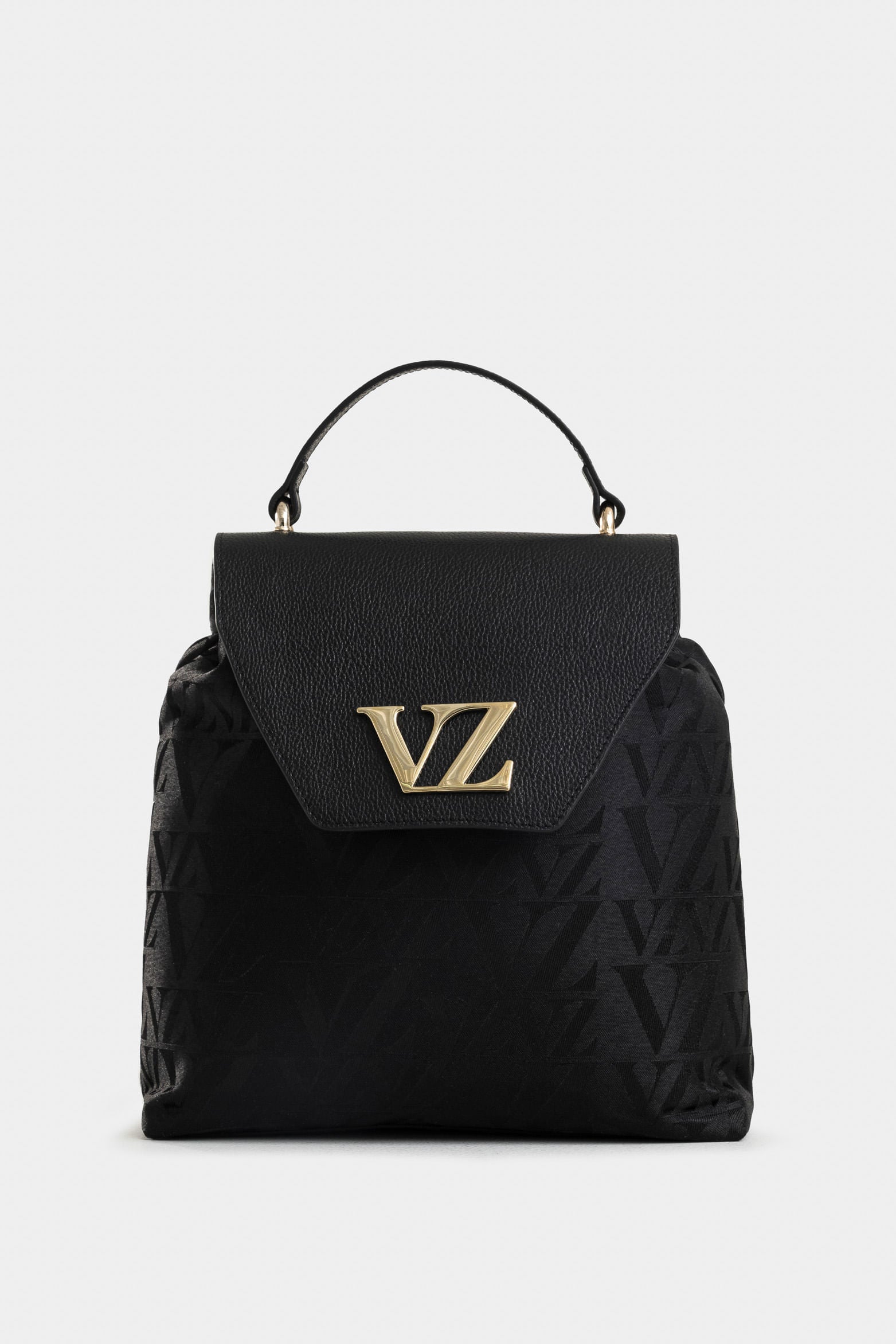 Goji Leather and Canvas Backpack for Women, Monogram