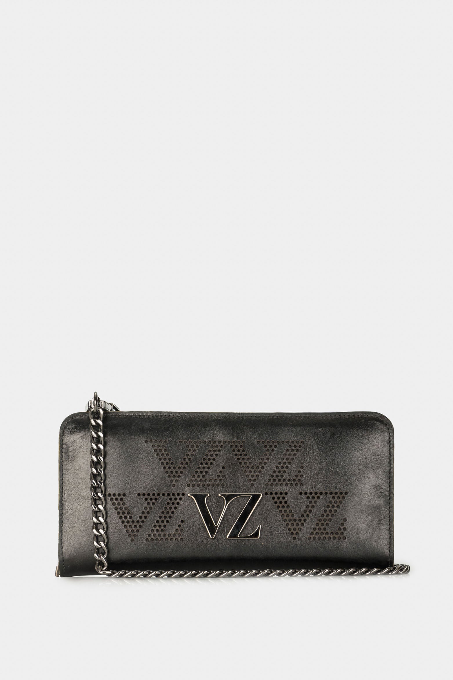 Women’s Parbat Accordion Wallet in Leather with Perforated Detail