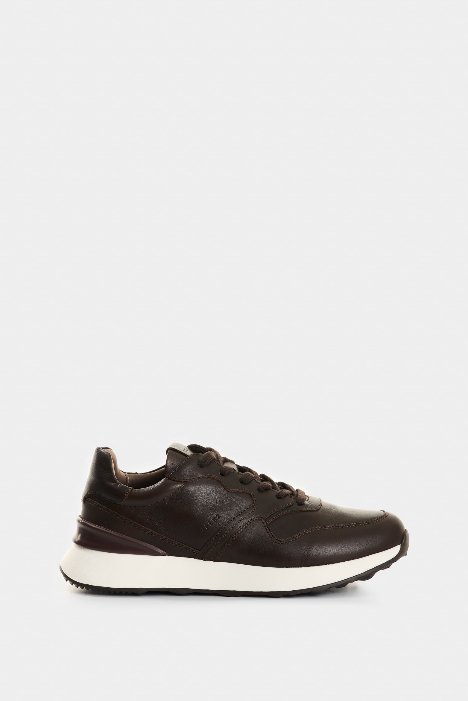 Men’s Cooper 3 Leather Sneakers Contrast Heel Spoiler