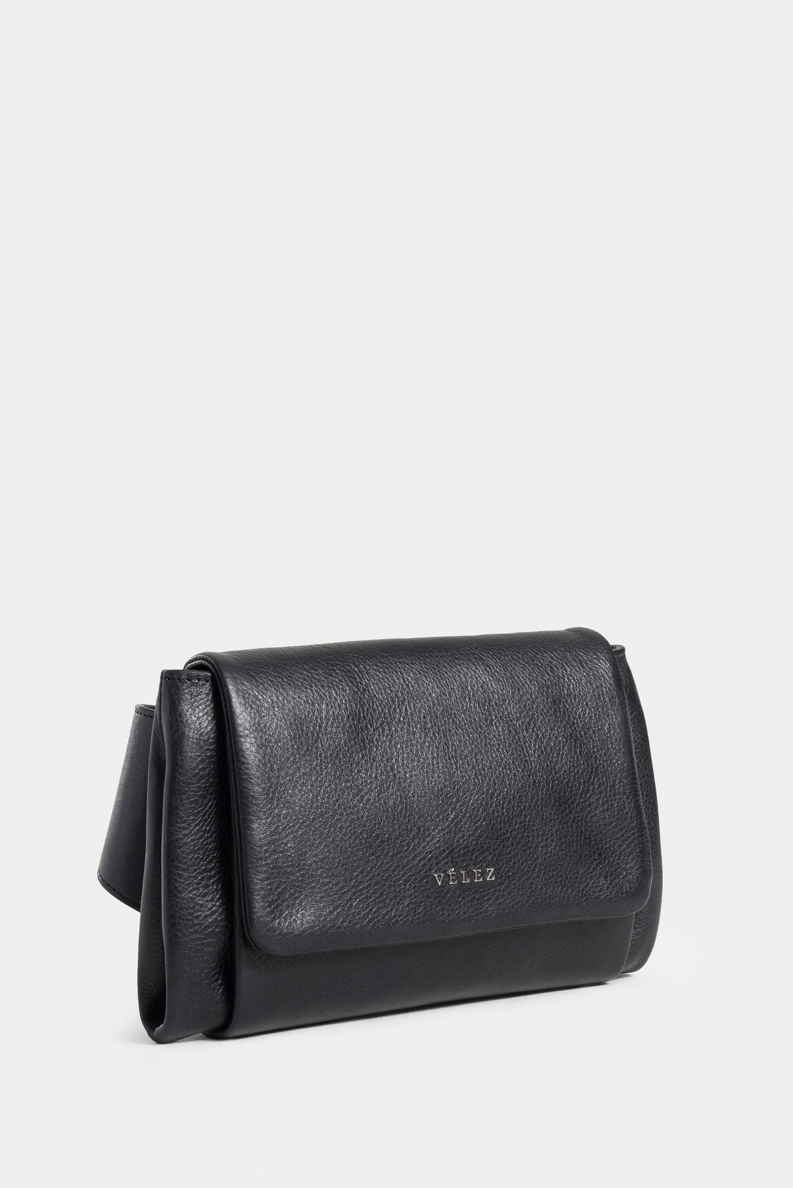 River Leather Fanny Pack with Metallic Plate for Men