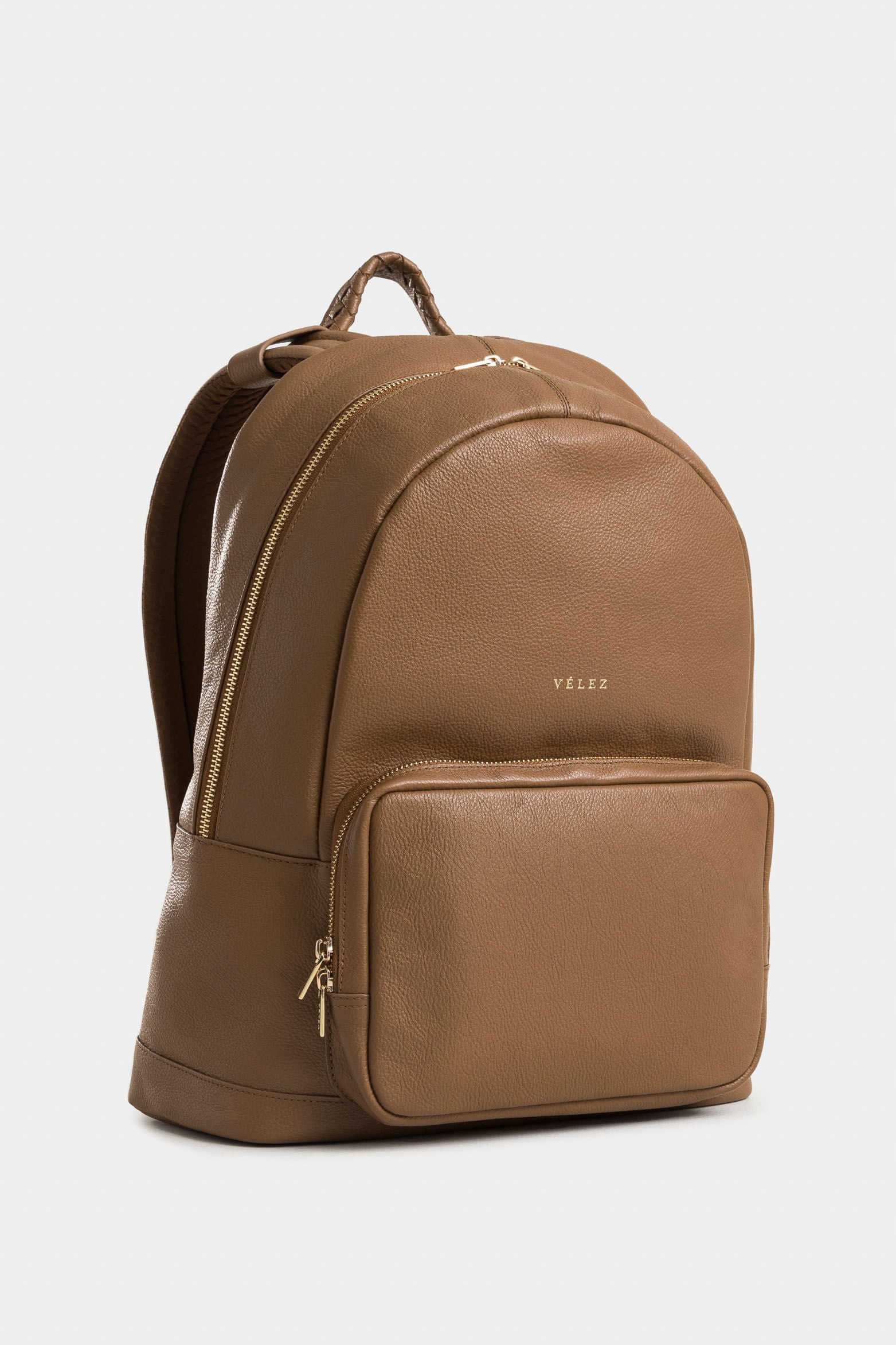 Alava Leather Backpack for Women with Braided Handle