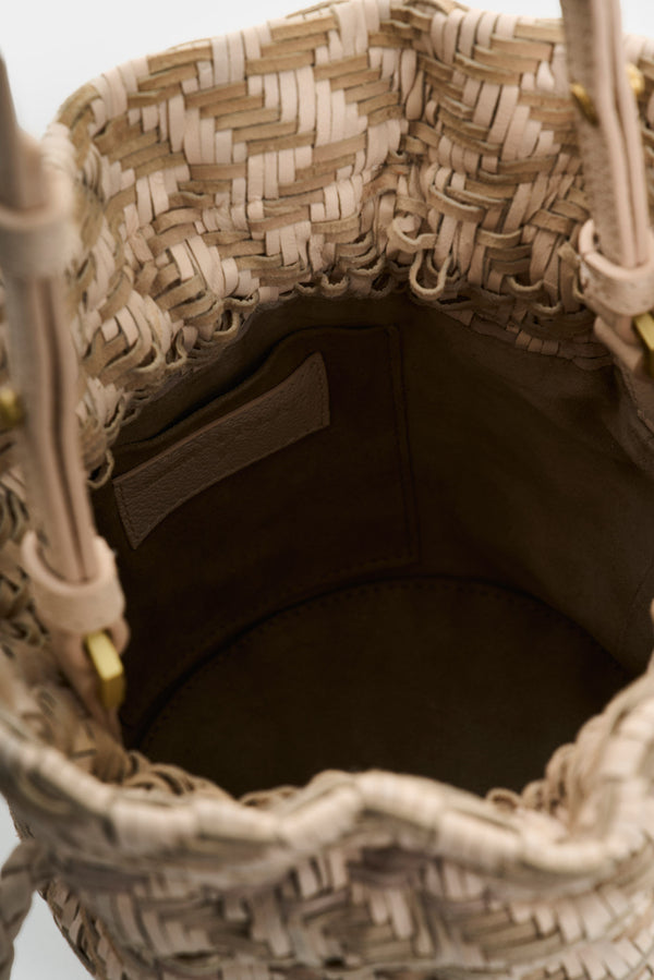 Lyra Woven Leather Crossbody Bag for Women