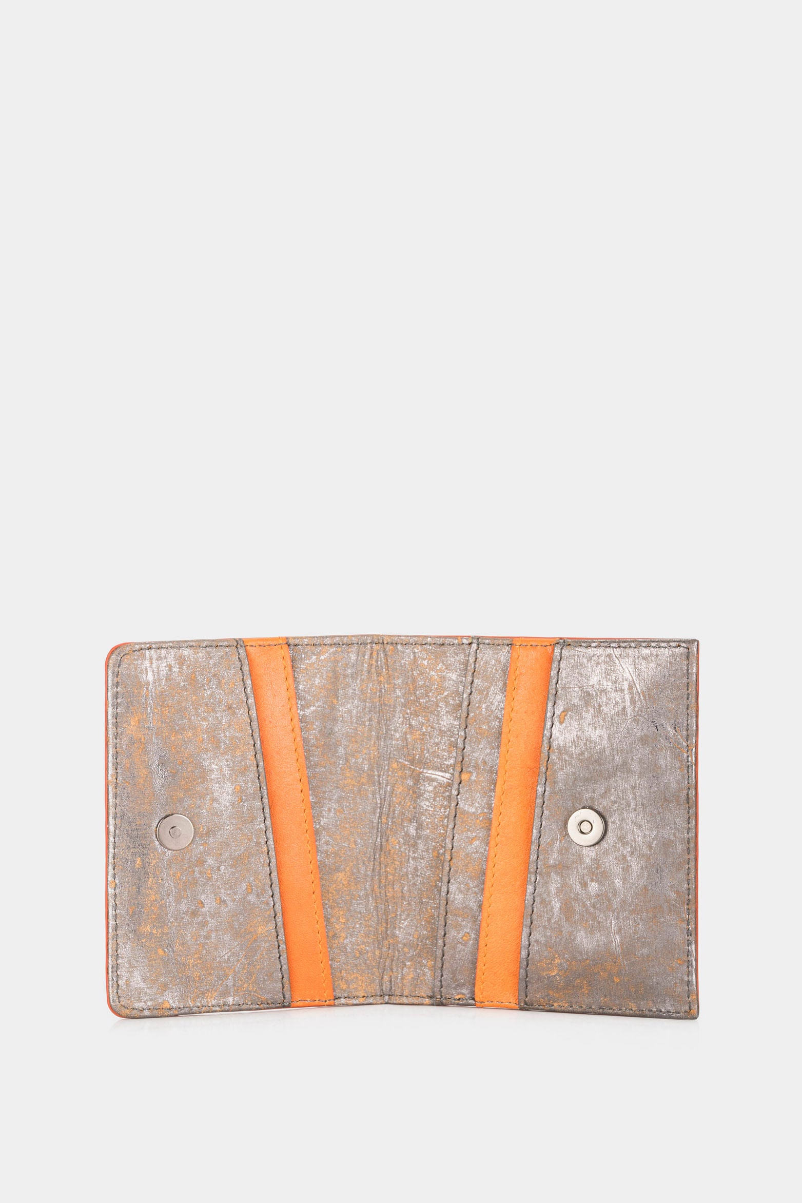 Women’s Splash Leather Card Holder with Seatbelt-Style Wrist Strap