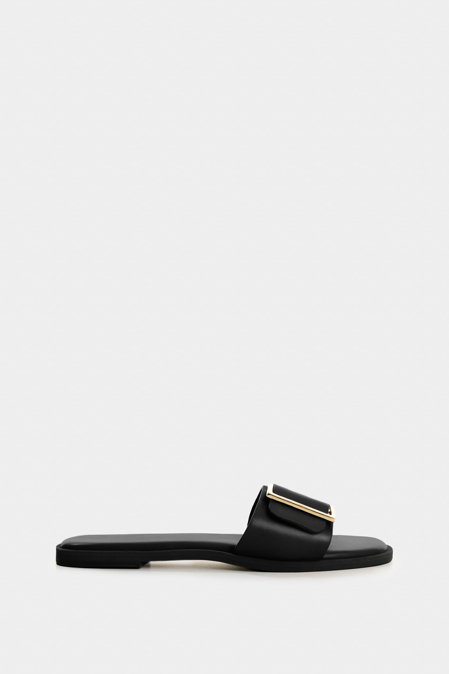 Gem Flat Leather Sandals for Women