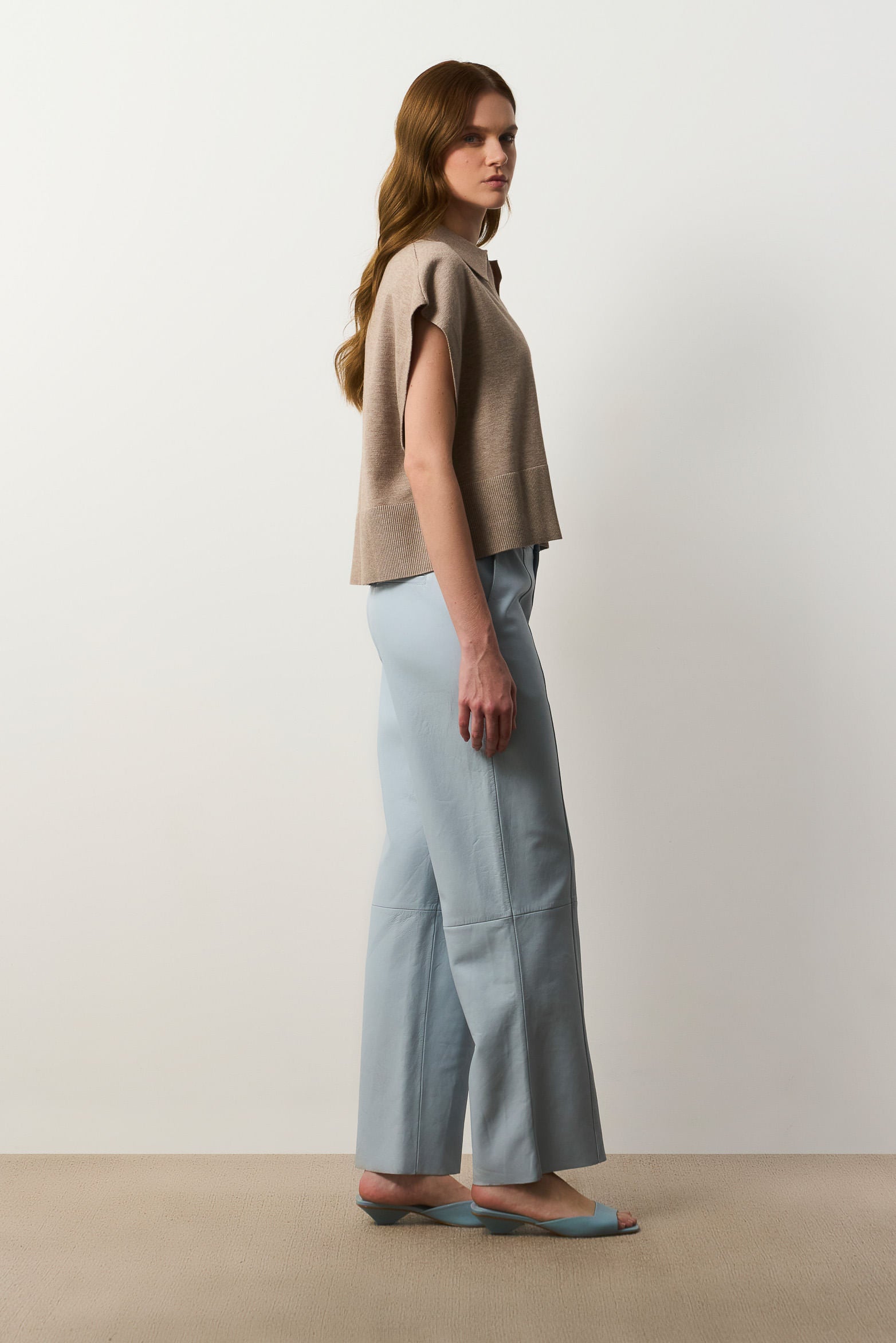 Boxy-silhouette knit polo for women Bora