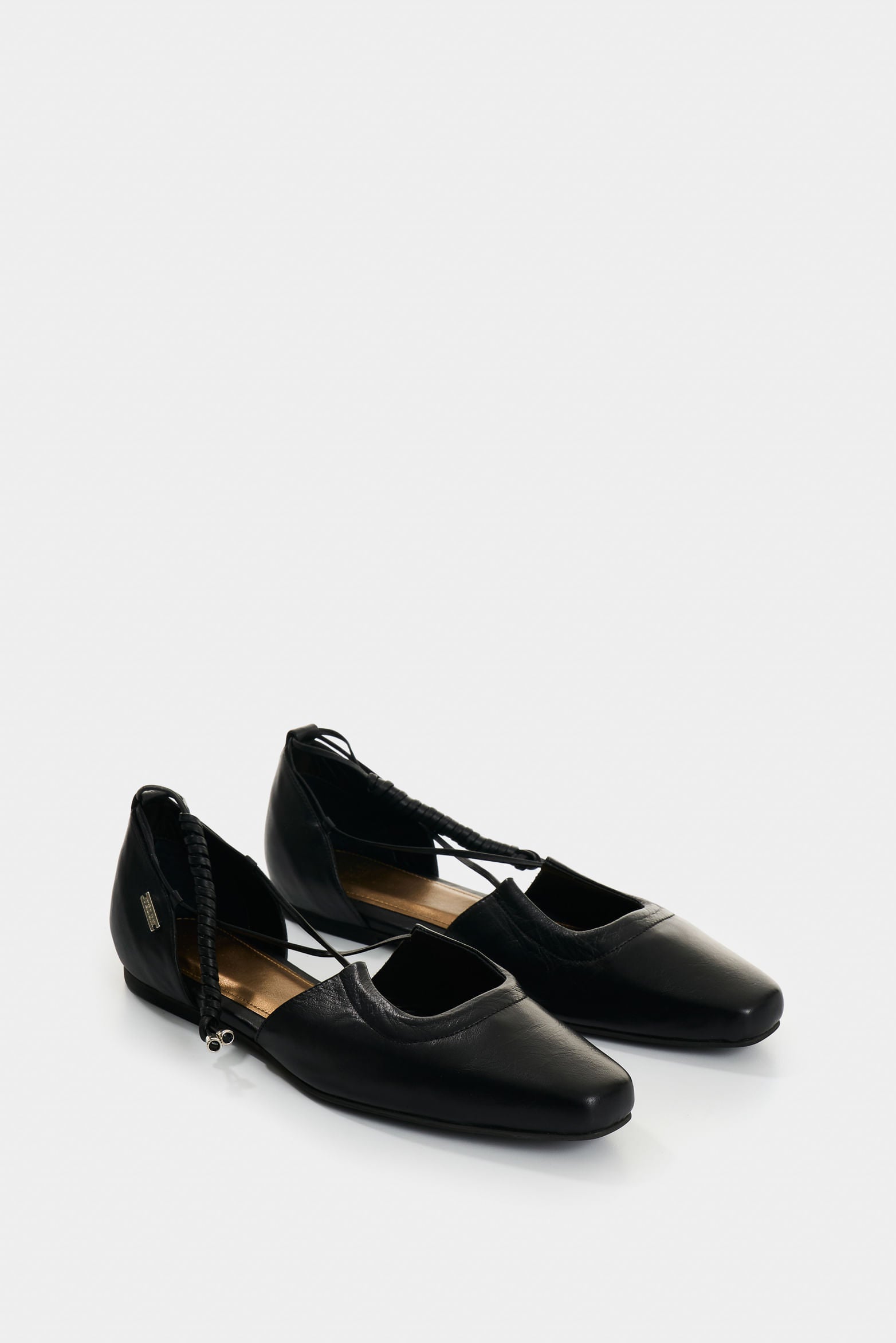 Moon Leather Ballet Flats for Women