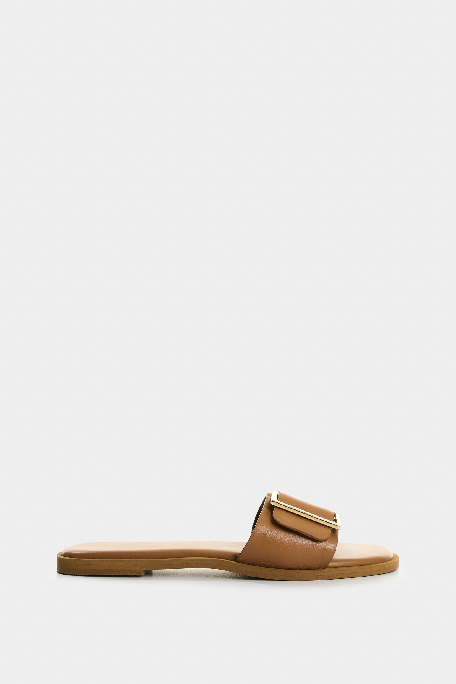 Gem Flat Leather Sandals for Women