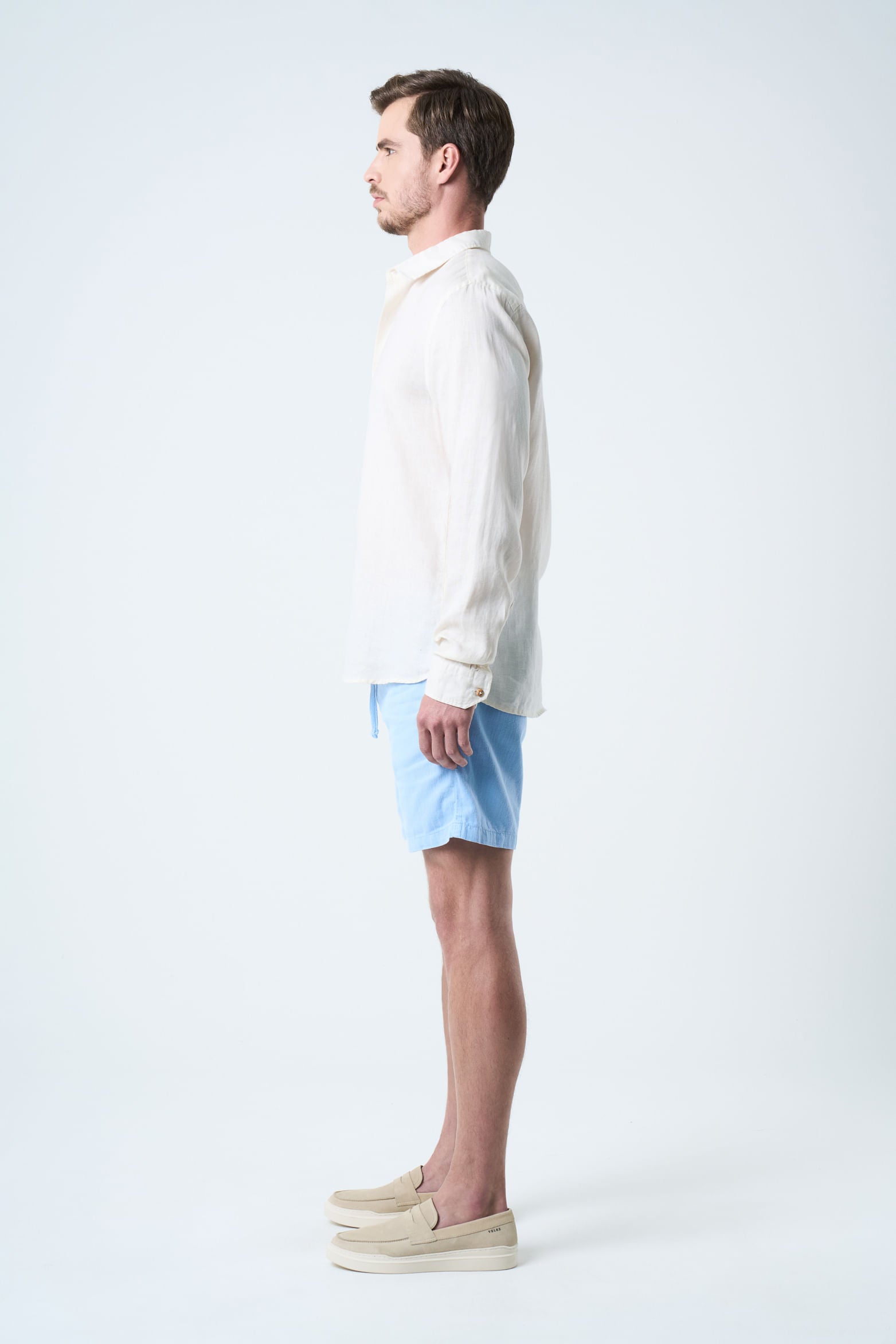 Marfil Linen Bermuda Shorts Wide Fit