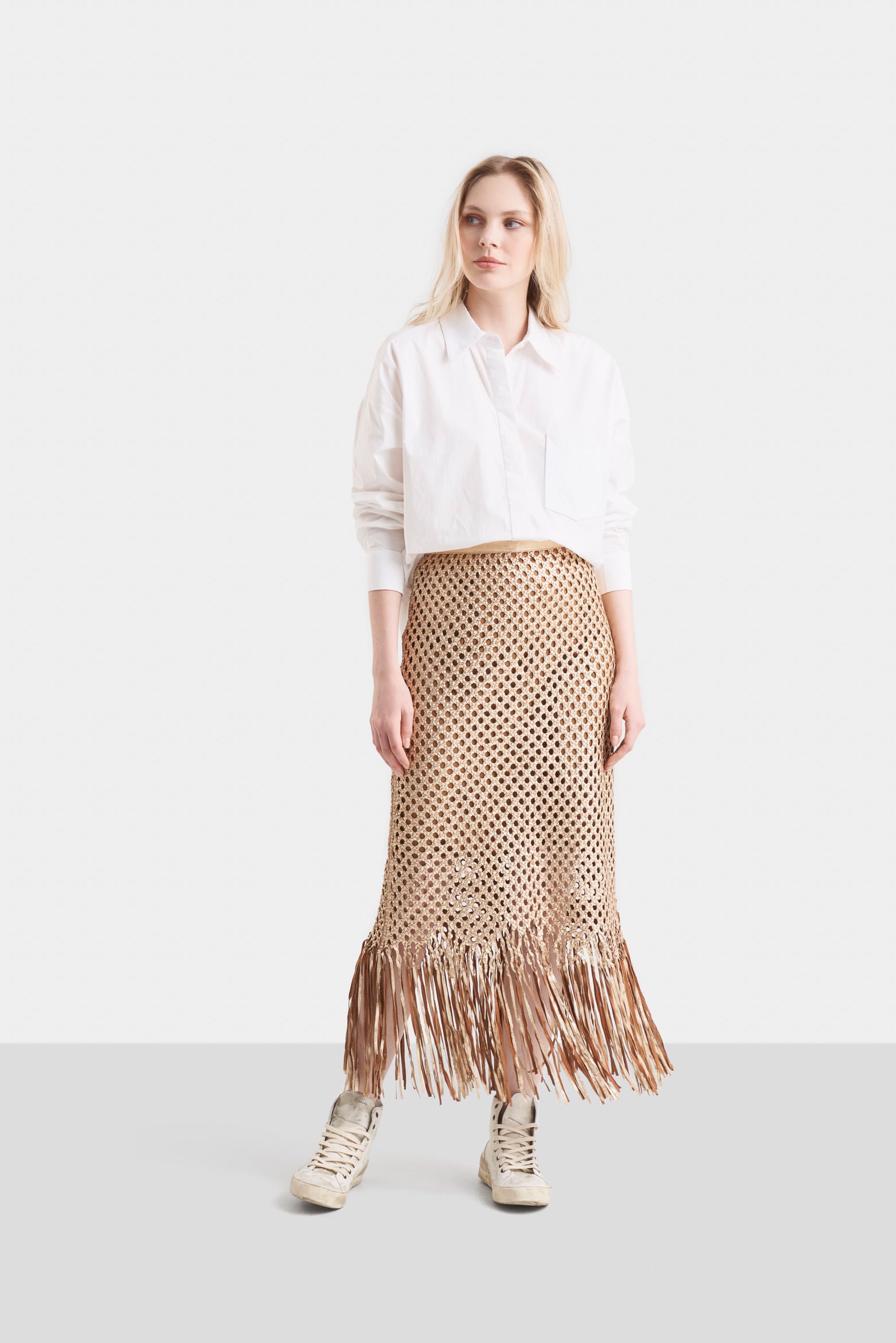 Folia Knit Tube Skirt for Women