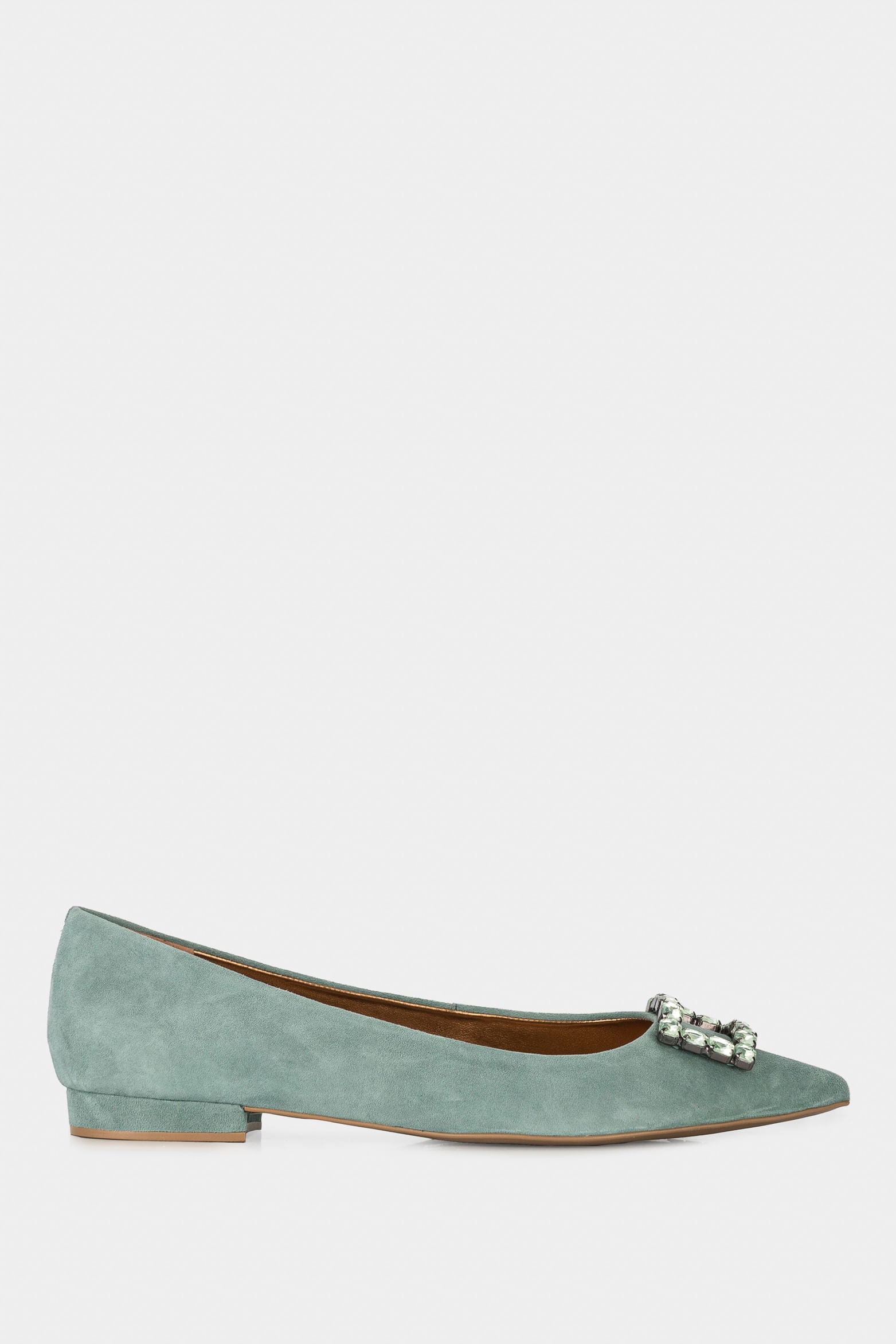 Women’s Monsanto Suede Ballet Flat with Beaded Appliqué