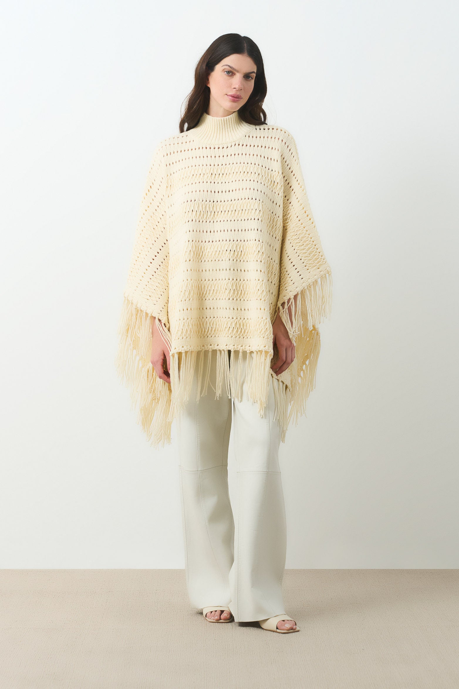 Thani knit poncho for women