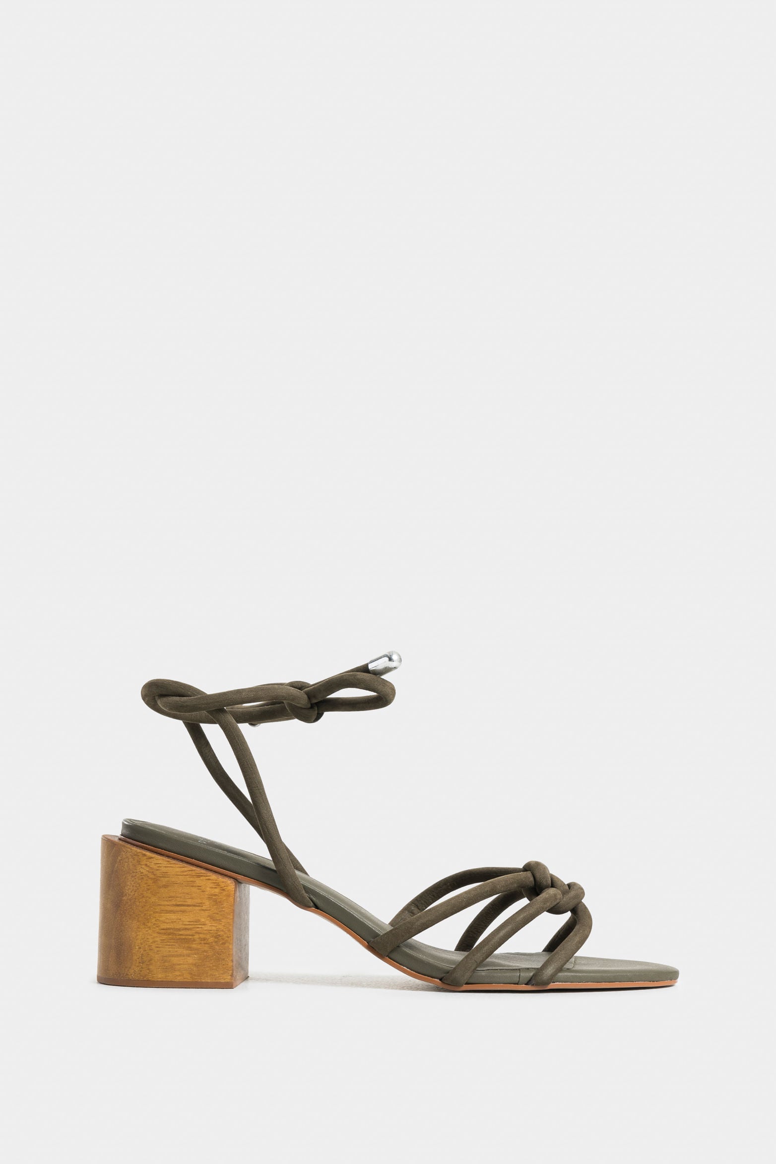 Hybrid Leather Sandals with Metallic Tips for Women