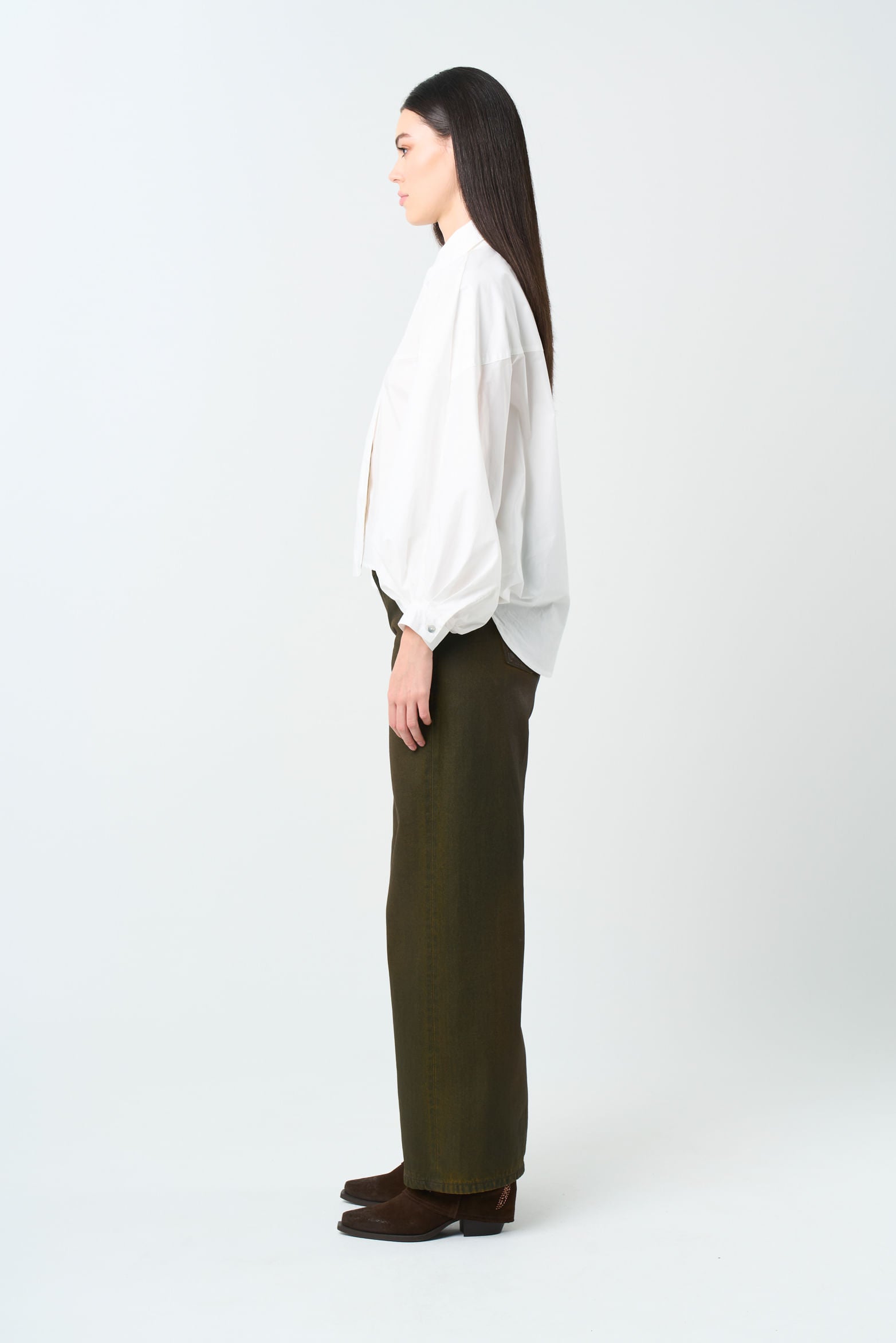 Women’s Cleo Long-Sleeve Balloon-Silhouette Shirt