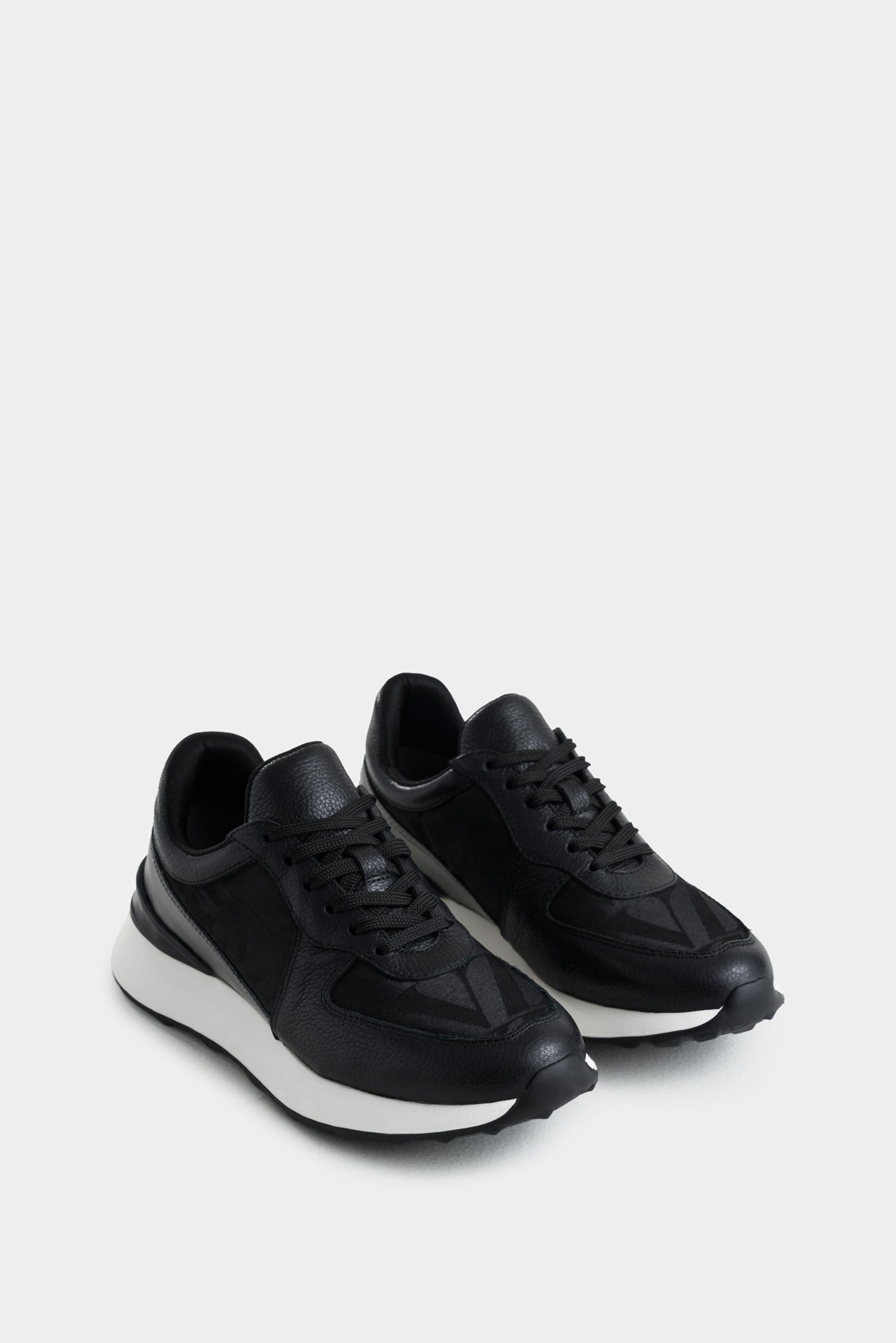Hyacinth Leather and Canvas Tennis Shoes for Women with Monogram