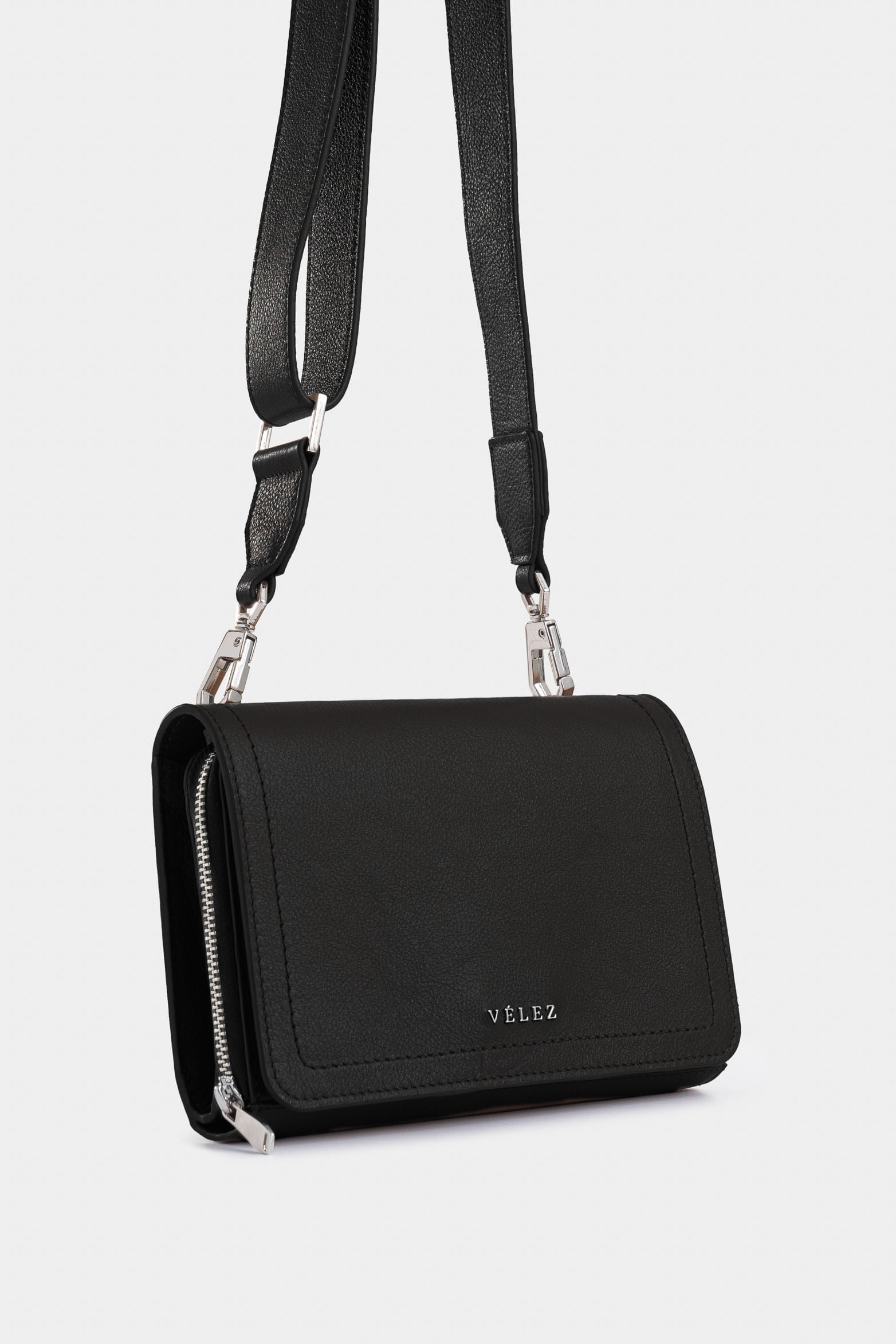 Mini Abi structured leather crossbody bag for women