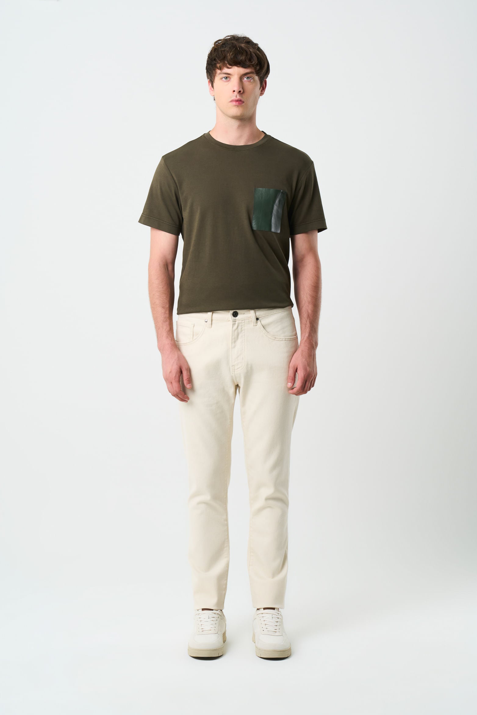 Men’s Astra Waxed Straight-Leg Jeans