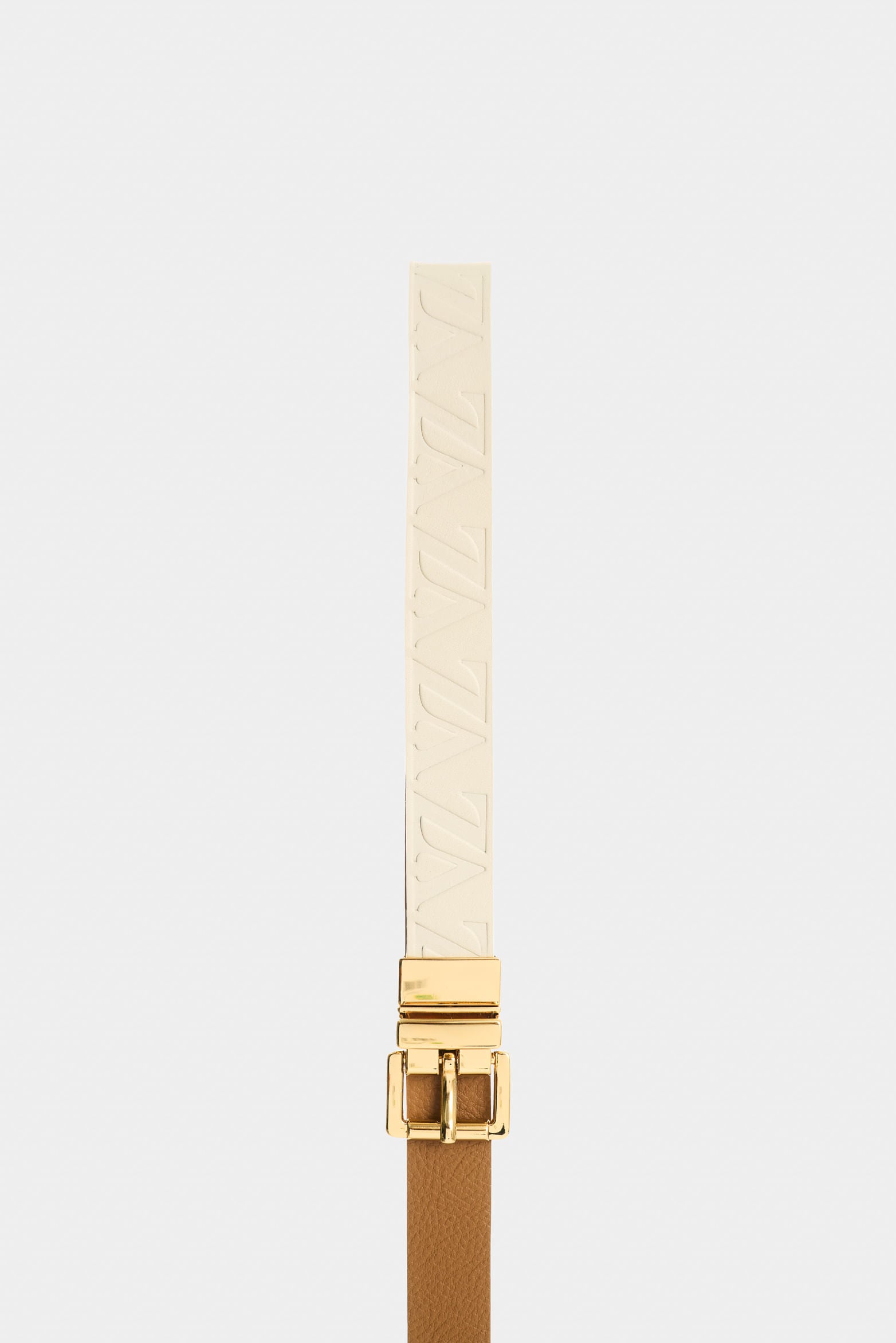 Calix reversible leather belt for women  monogram