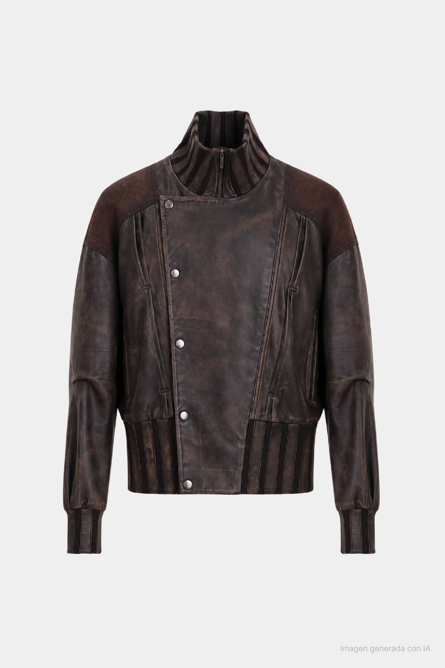 Claire Leather Woven Biker Jacket for Women – Velez Artisan