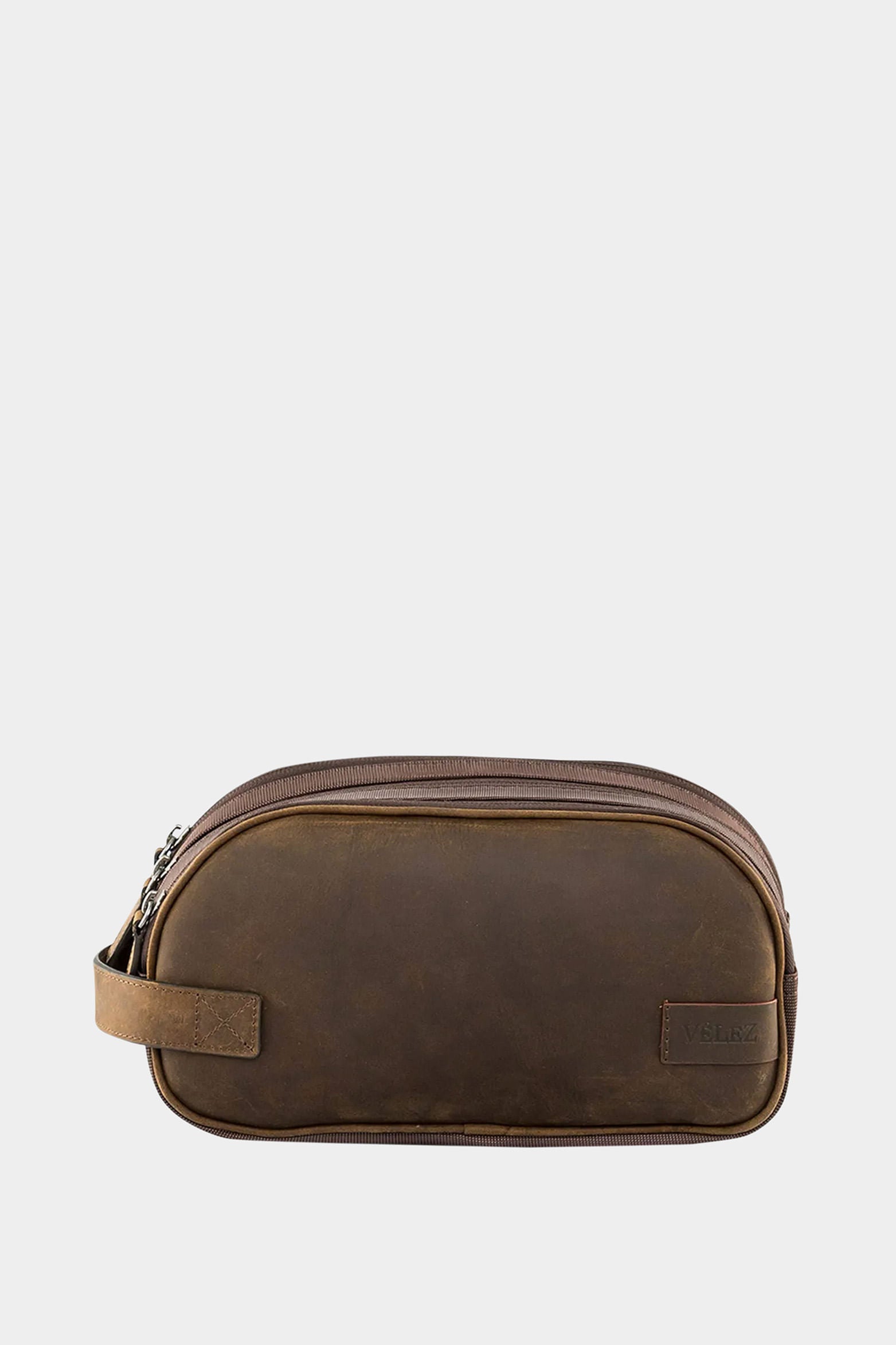 Athens Travel Kit in Brown Leather