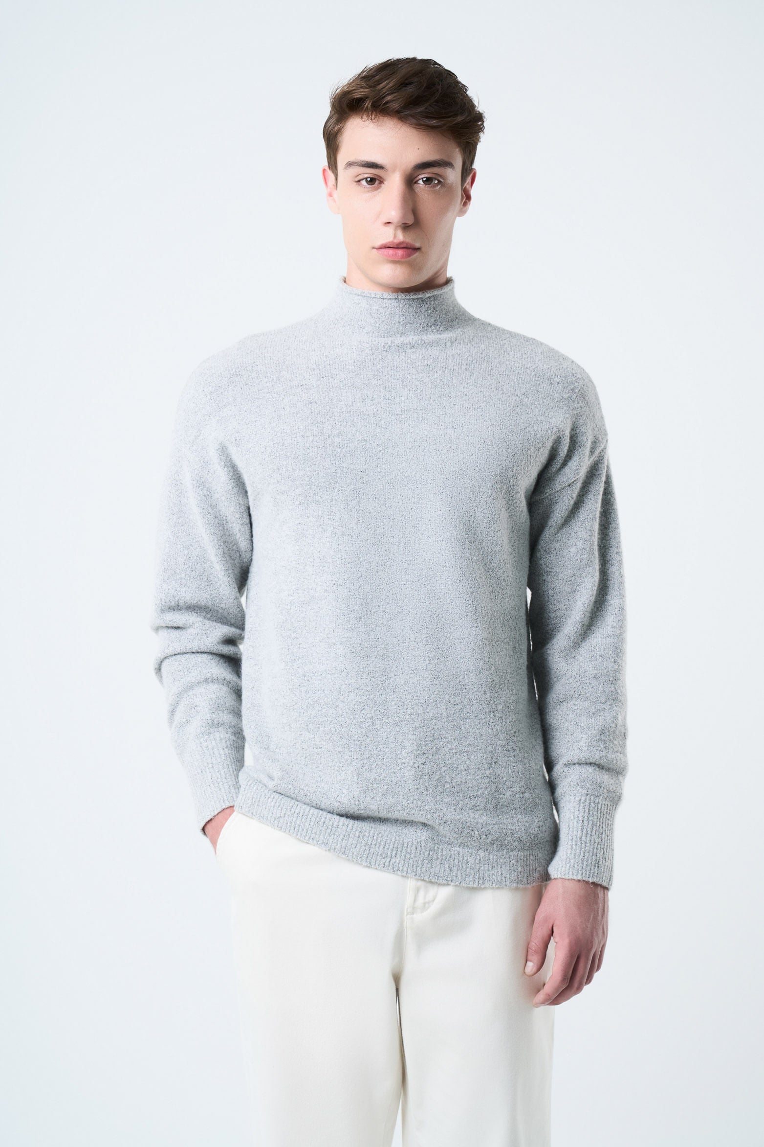 Sika knit sweater for men two tone