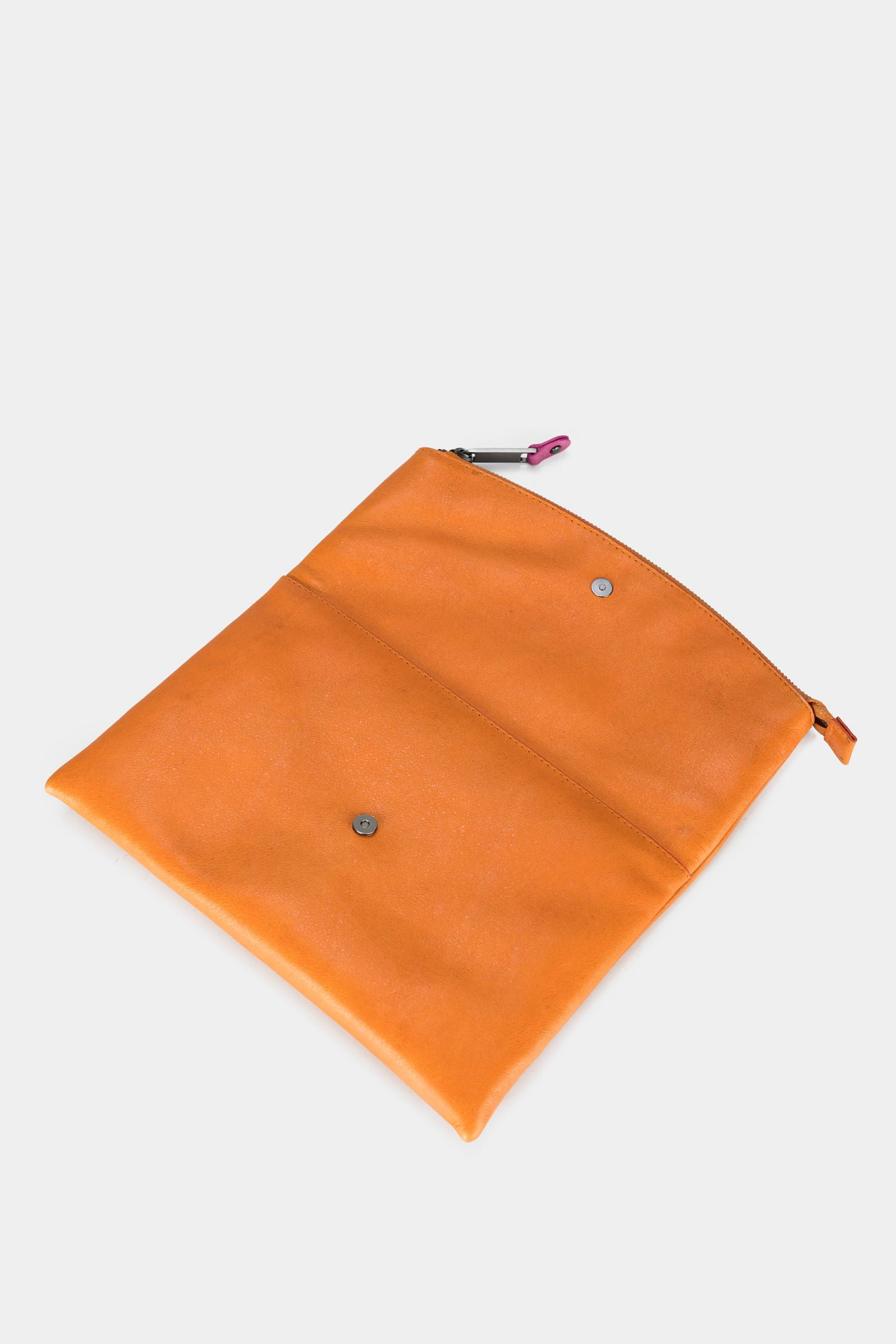 Women’s Borneo Cosmetic Pouch in Yellow Leather