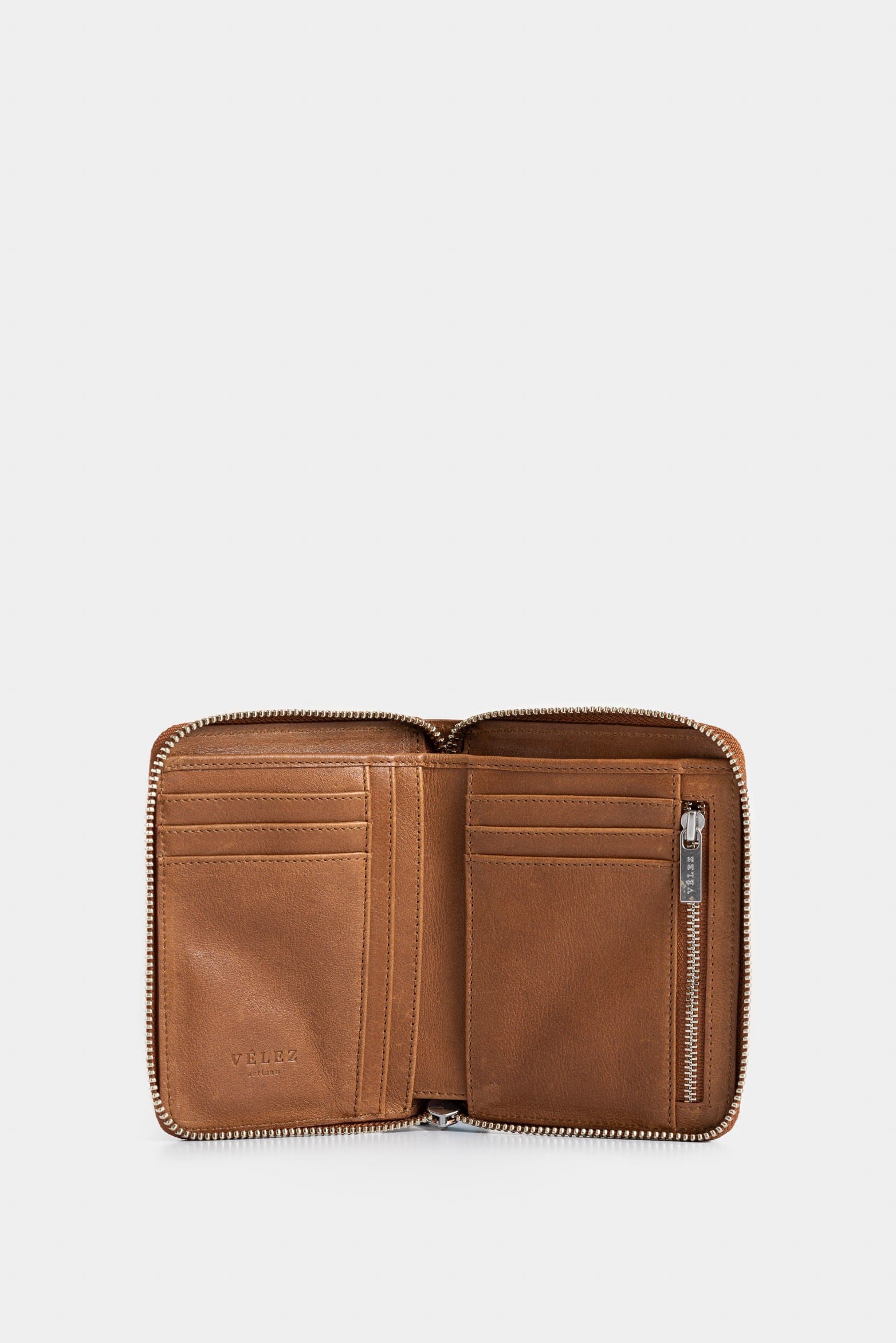 Greece Leather Wallet for Women with Zipper