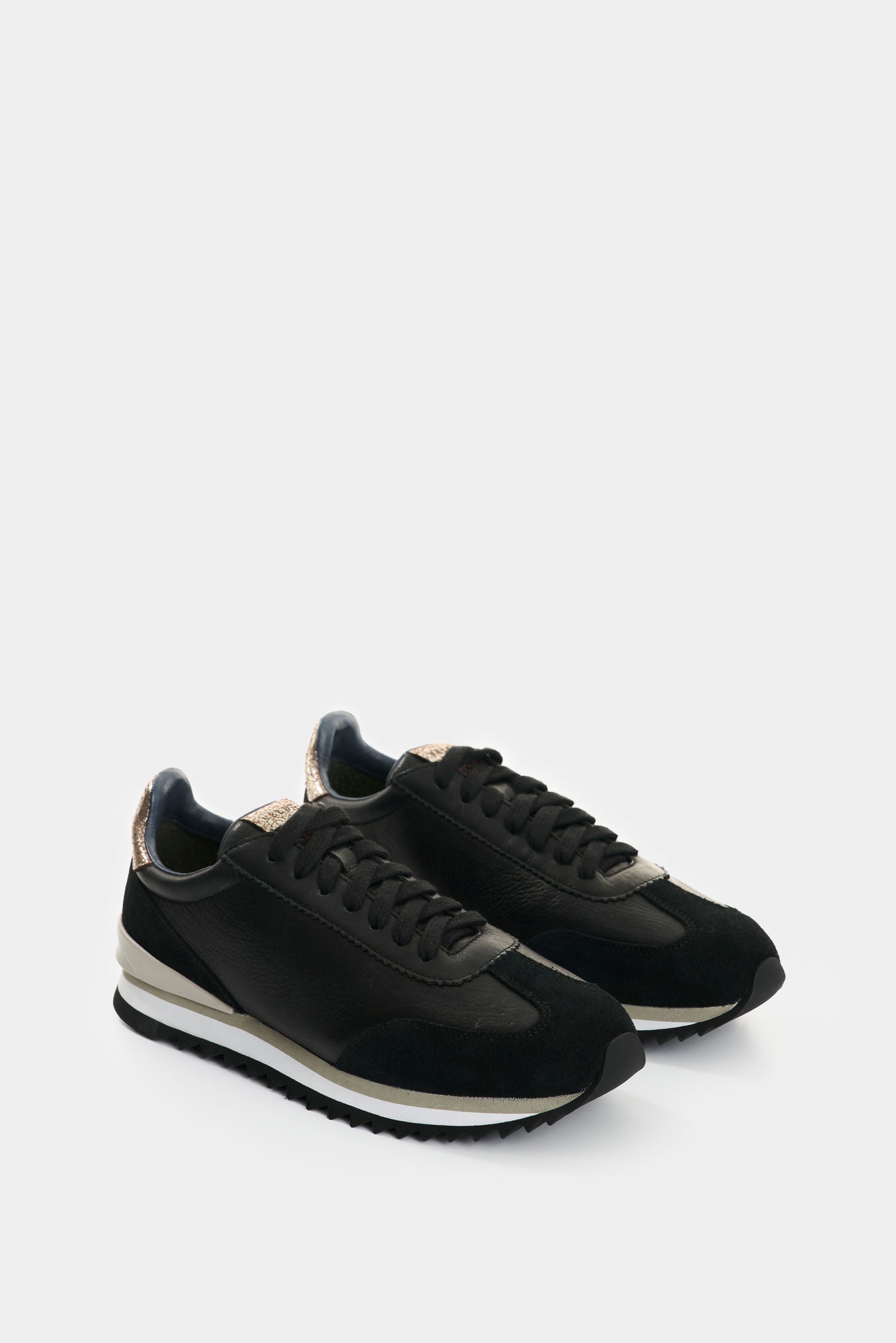 Gem Leather and Foil Sneakers for Women