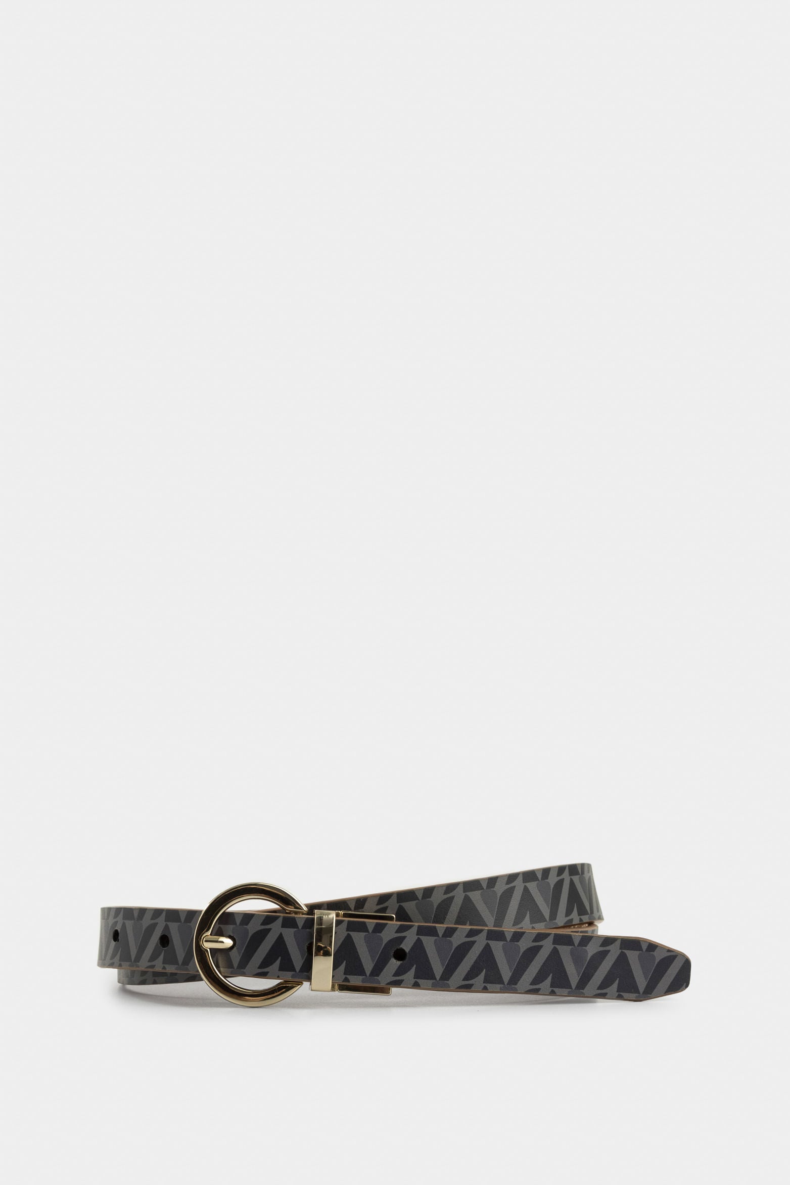 Reversible Leather Belt for Women  Monogram Design